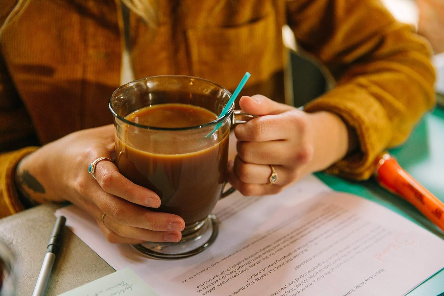 phade Eco-Friendly Cocktail and Coffee Straws/Stirrers 6,000 Count - Sustainable Marine Biodegradable Compostable Stirrer, 6 Pack