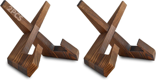 ZEERSHEE Plate Stand for Display - 6.9 Inch Plate Holder Display Stand, Wooden Picture Frame Holder, Decorative Table Top Easels（Pack of 2）