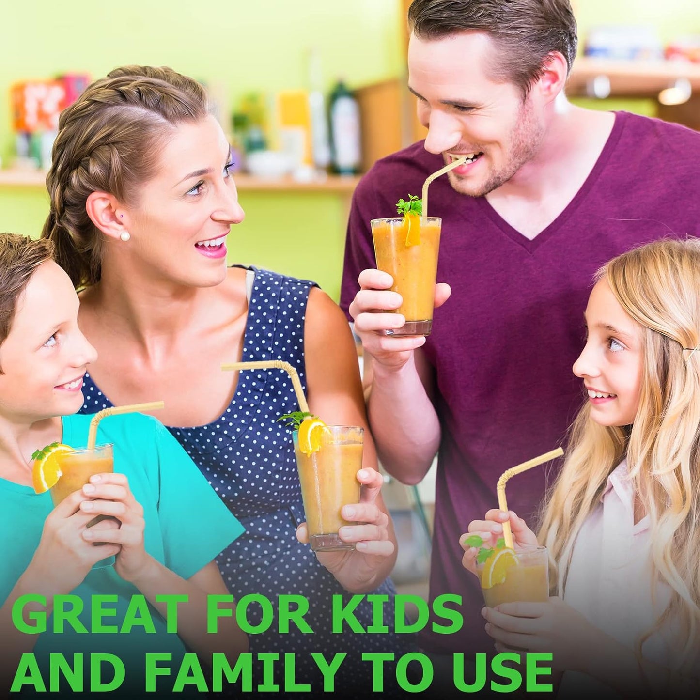 Brown Kraft Bendy Paper Straws, 7.75" x 0.24", 250 Ct. - Eco Friendly Disposable Drinking Straws