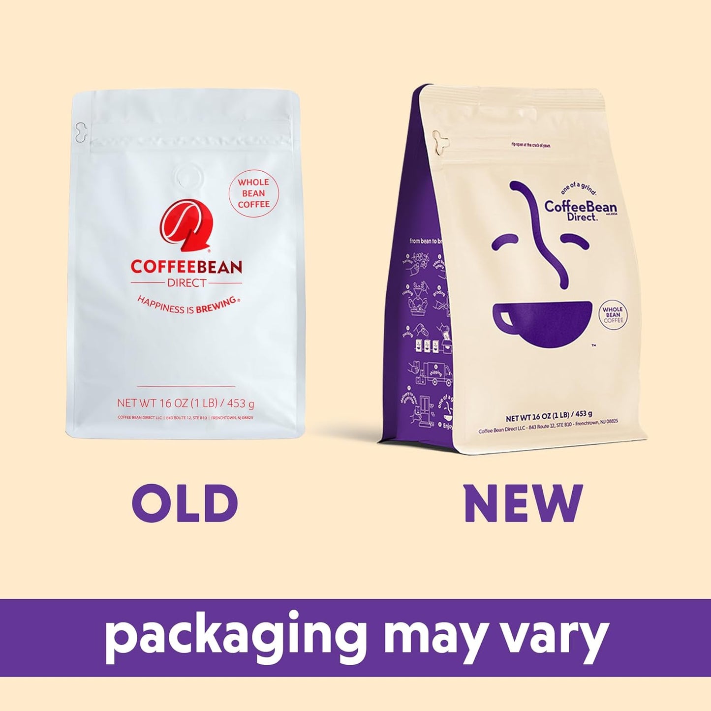 Coffee Bean Direct Medium Roast Espresso, Whole Bean Coffee, Medium Roast, 1 Pound Bag (Pack of 1)