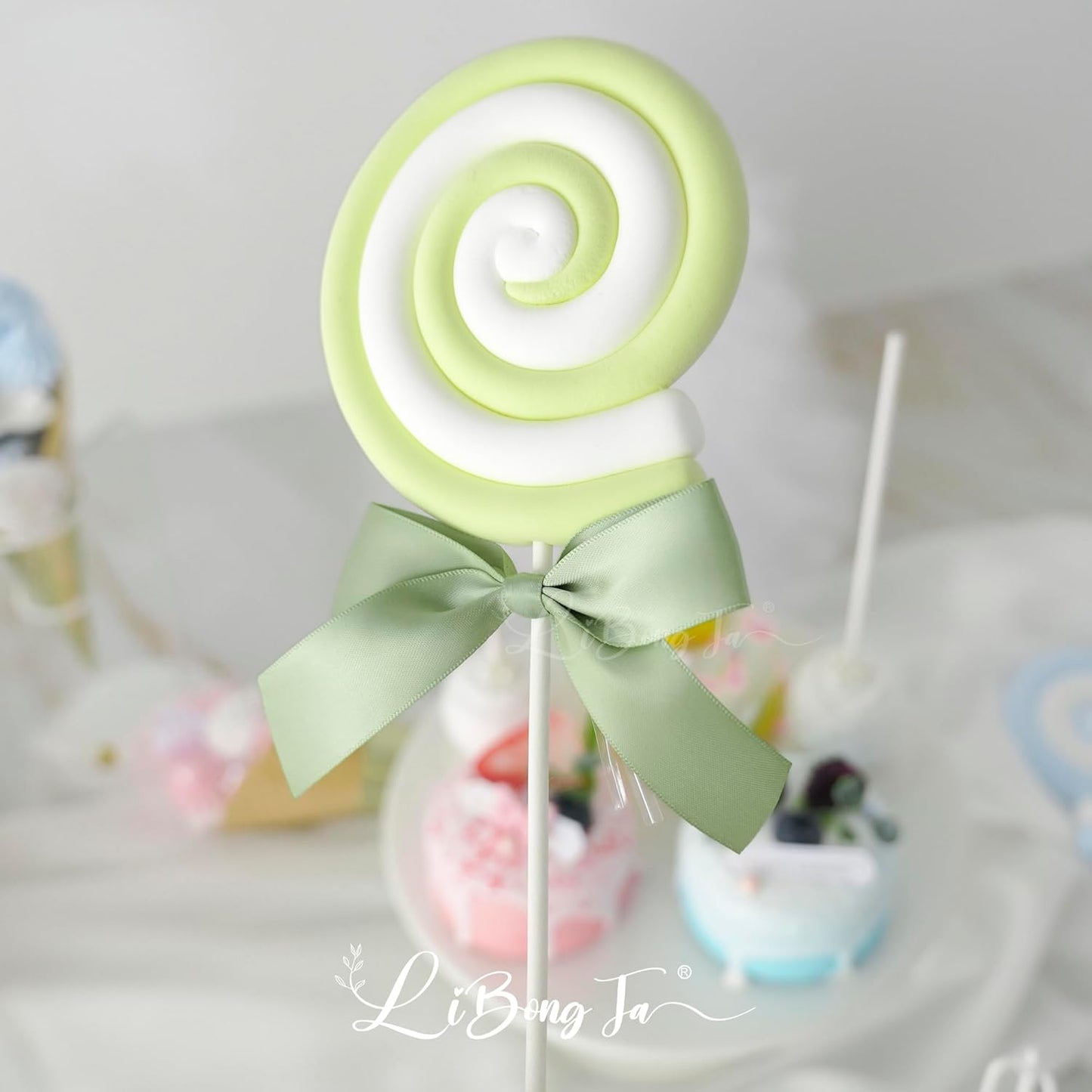 3.5" Sage Green Bow Satin Pre-Tied Bows for Gift Wrapping, Small Bows for Crafts, Premade Bows, Candy Apple Bows, Twist Tie Bows for Cake Decorating, Party Favor, Wedding Decoration-36 Counts