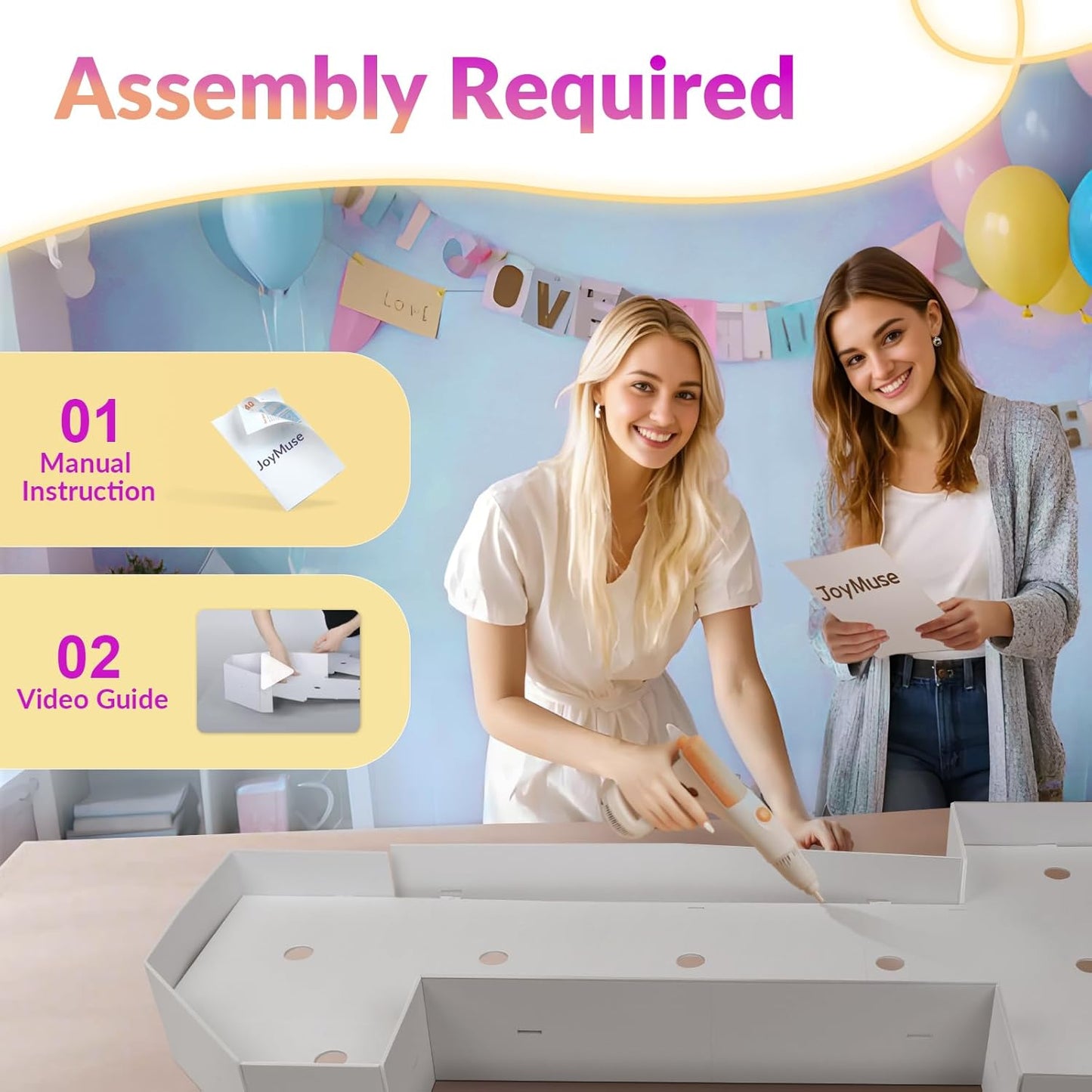 JoyMuse Marquee Letters 3 Feet Tall, Light Up Letters 3FT with Lights, Large Letters for Party, Letter S Light Up Letters for Baby Shower Wedding Proposal Graduation Birthday Decorations