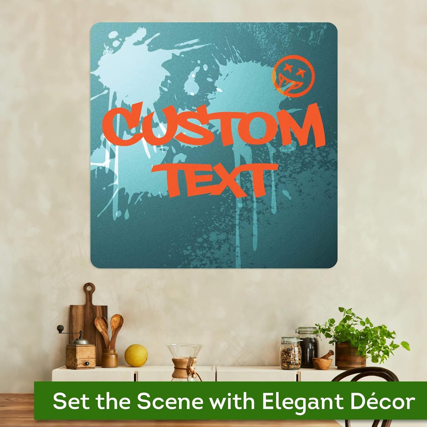 Custom Sign, Custom Street Sign, 11 Font Colors, 13 Font Styles, 4 Hole Options, 22 Sizes, 36x36 Inches, Rust Free DiBound, Fade Resistant, Made in USA by My Sign Center (Graffiti)