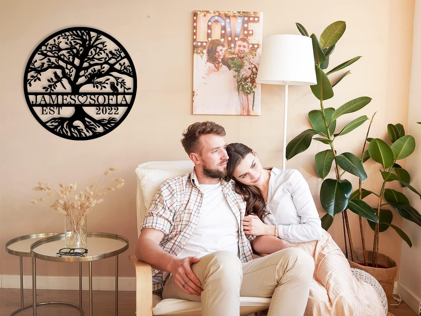 Personalized Tree of Life Metal Sign, Custom Name Sign, Tree of Life Wall Decor,Tree of Life Wall Decor, Custom Metal Signs Personalized