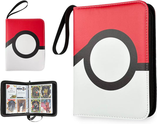 440 Pockets Card Binder, Portable Trading Card Binder with 55 Removable Sleeves, Waterproof Card Holder Album, Card Bunder with Zipper