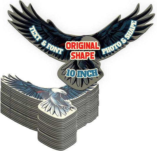 KETABAO – 10" Personalized Car and Refrigerator Original Shape Photo Magnets - Create Customized Photo Magnets for The Office and Kitchen