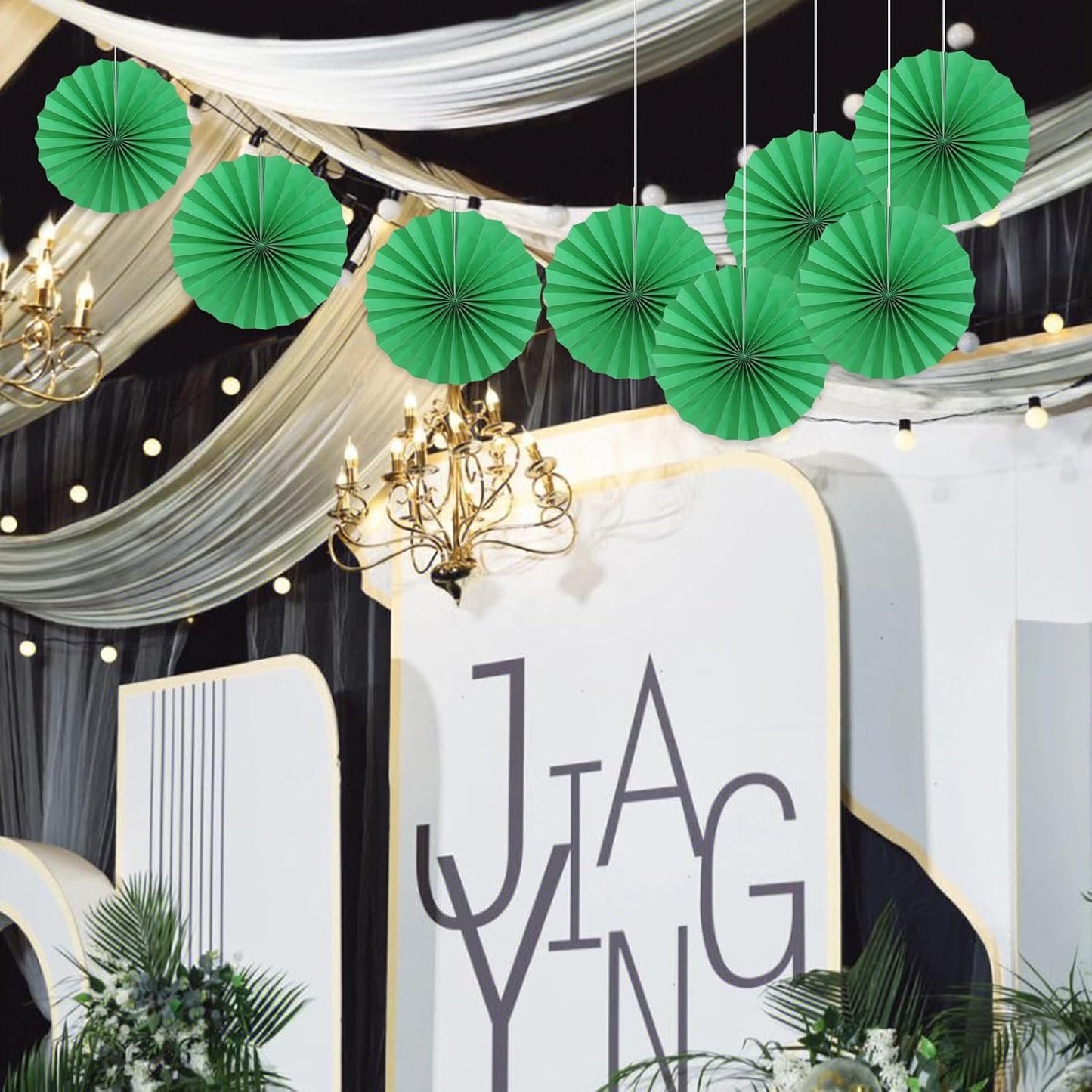 Green Party Decorations,Green Paper Decorations For Party,Tennis Party Decorations Party Paper Fans Bulk 12in,Graduation Decoration Classroom Decor,St Patrick'S Day Decortions 30 Color Diy Set （Green）