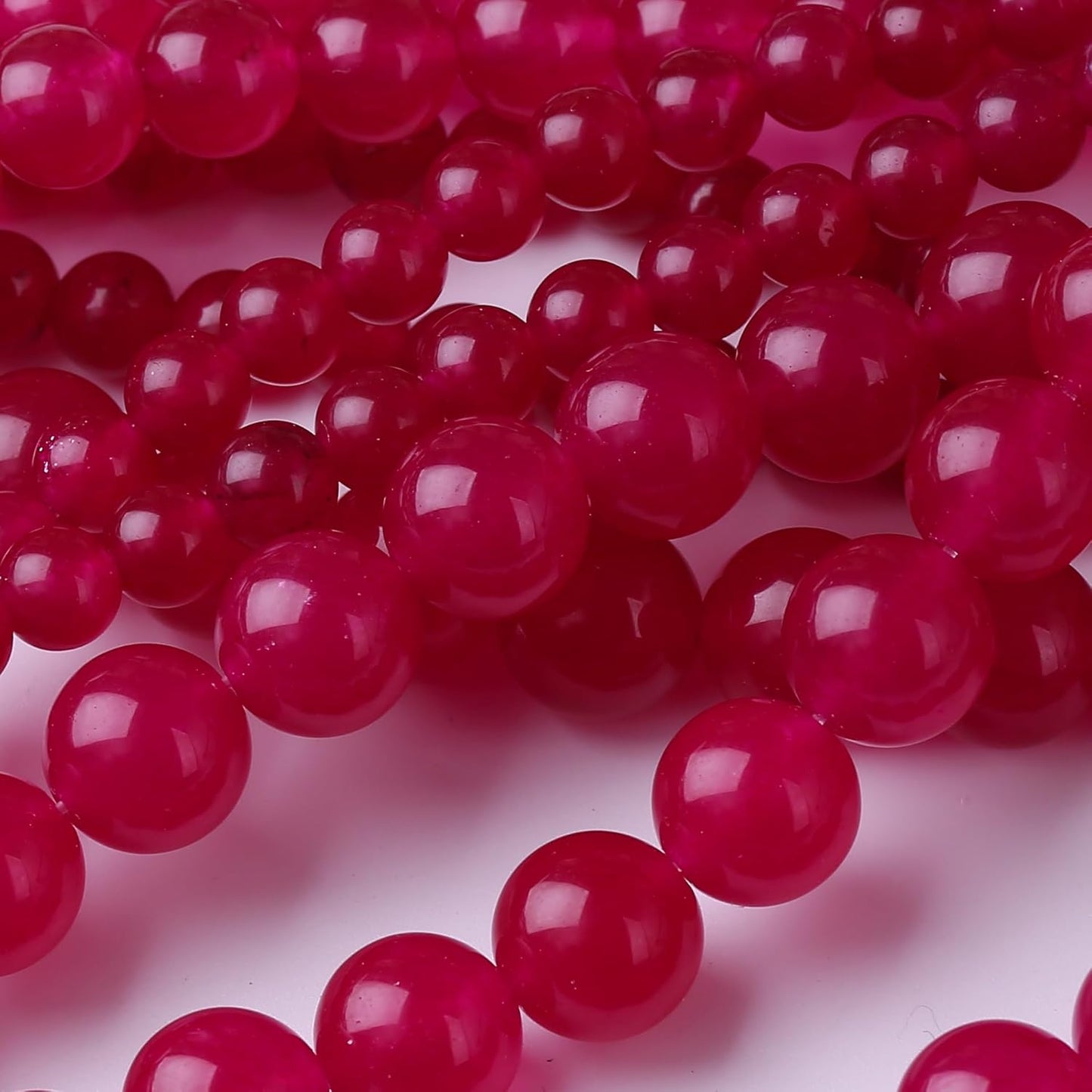 Rose Carnelian Stone Beads Gemstone Round Crystal Energy Jade Beads Stone Beads for Jewelry Making DIY Bracelet Necklace Jewelry Making 1 Strand 15.5inch 4MM