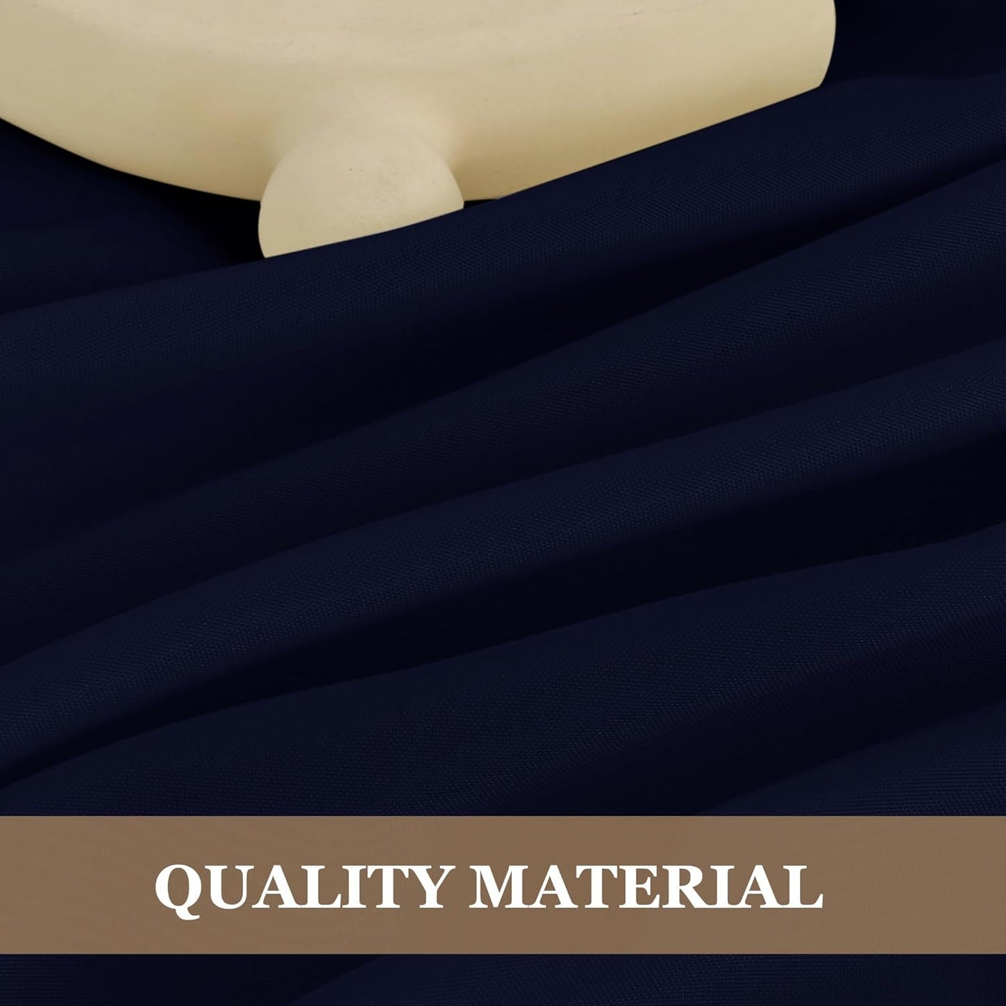 Fitable 6 Pack Navy Tablecloths for Round Tables - 108 Inches in Diameter - Stain Resistant and Washable Table Clothes, Polyester Fabric Table Covers for Wedding, Party, Banquet, Formal Events