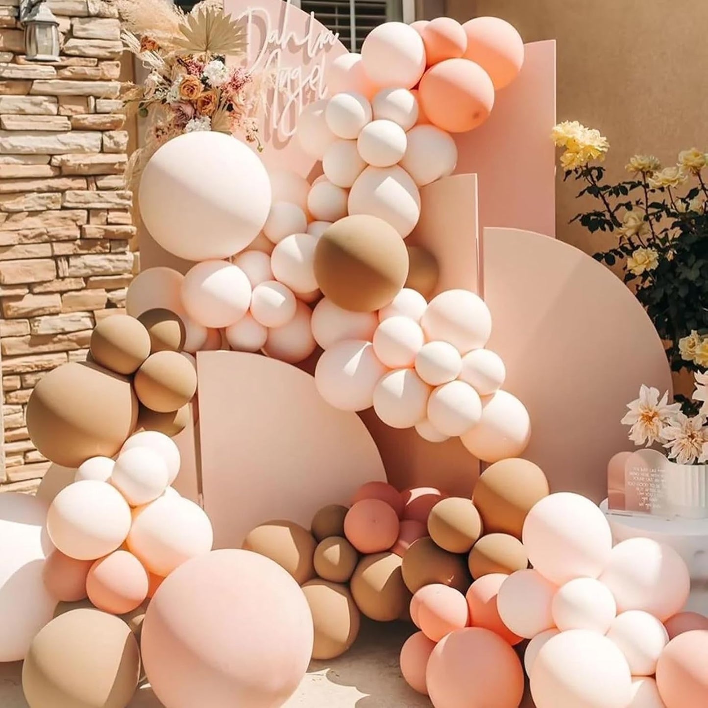 90pack Blush Balloons Different Size 18/12/10/5 Inch Blush Balloon Garland Arch Kit for Graduation, Wedding, Birthday, Princess Theme Party, Valentine's Day Party Decorations