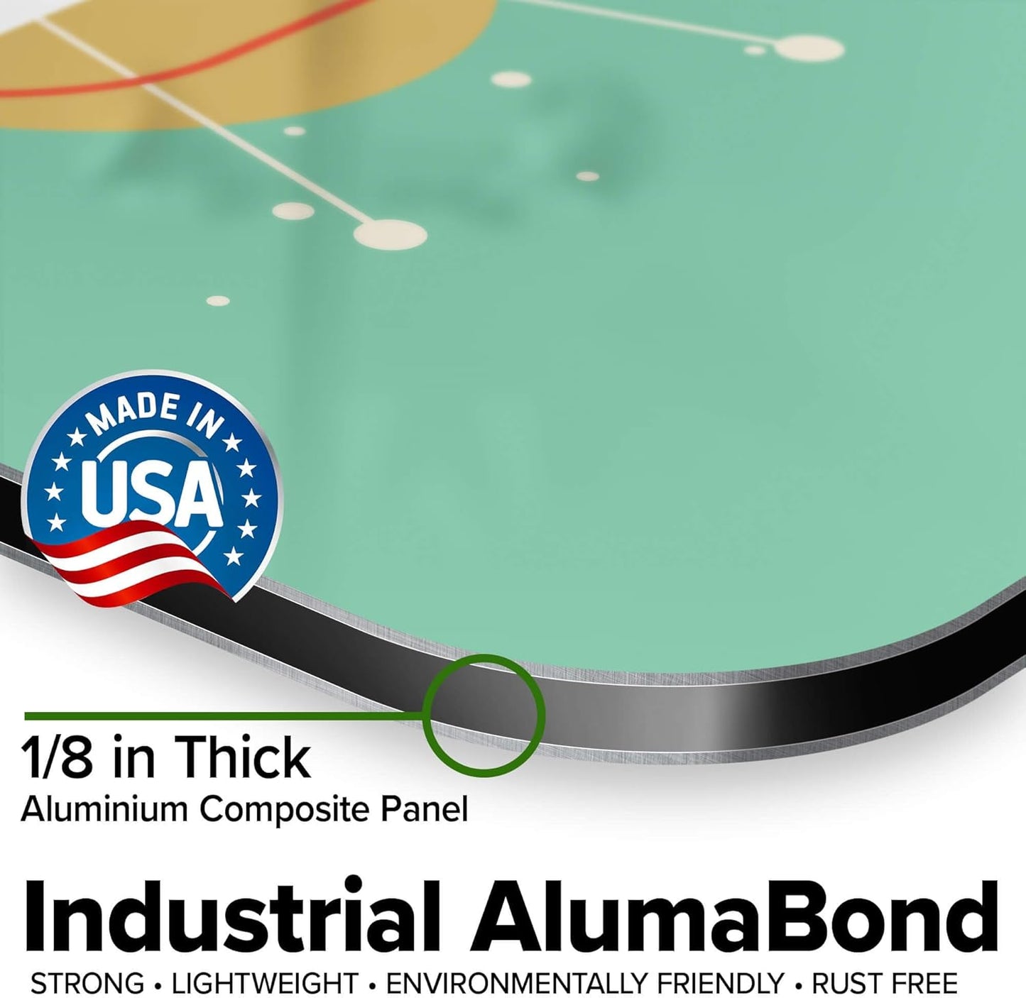 Custom Sign, Custom Street Sign, 11 Font Colors, 13 Font Styles, 4 Hole Options, 22 Sizes, 36x36 Inches, Rust Free DiBound, Fade Resistant, Made in USA by My Sign Center (Mid-Century Modern 2)