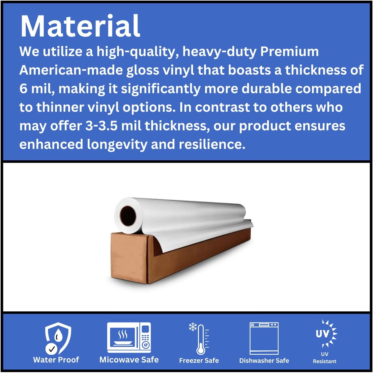 110 Custom Personalized Stickers Labels Cut to Graphic Waterproof Vinyl Made USA, Any Text, Image, Logo 3 in.