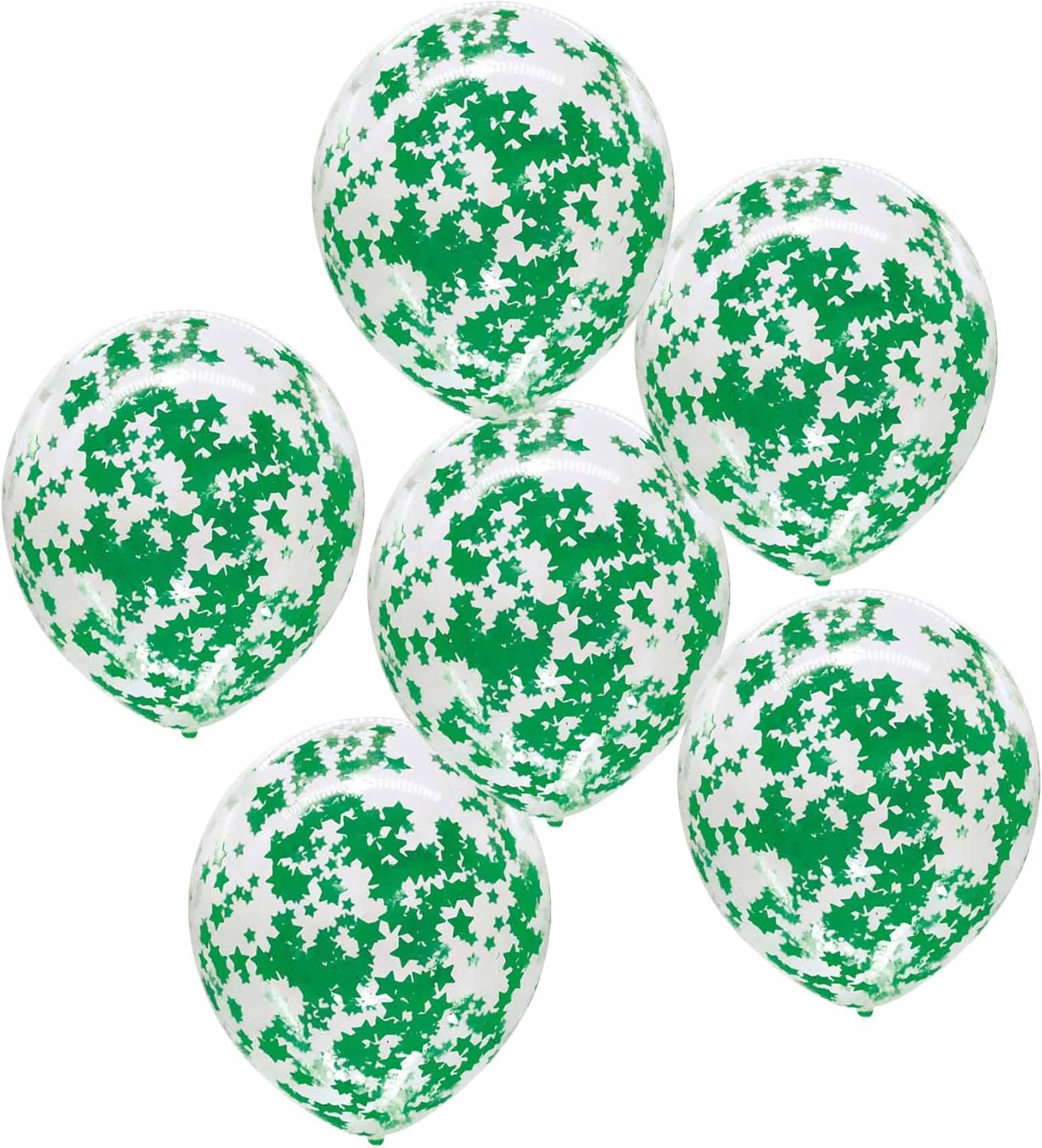 Green Star Foil Confetti Beautiful Metallic Table Confetti Glitter for Fill Balloons, Wedding,Birthday,Party,St. Patrick's Day，Festival Decoration(8000PCS)