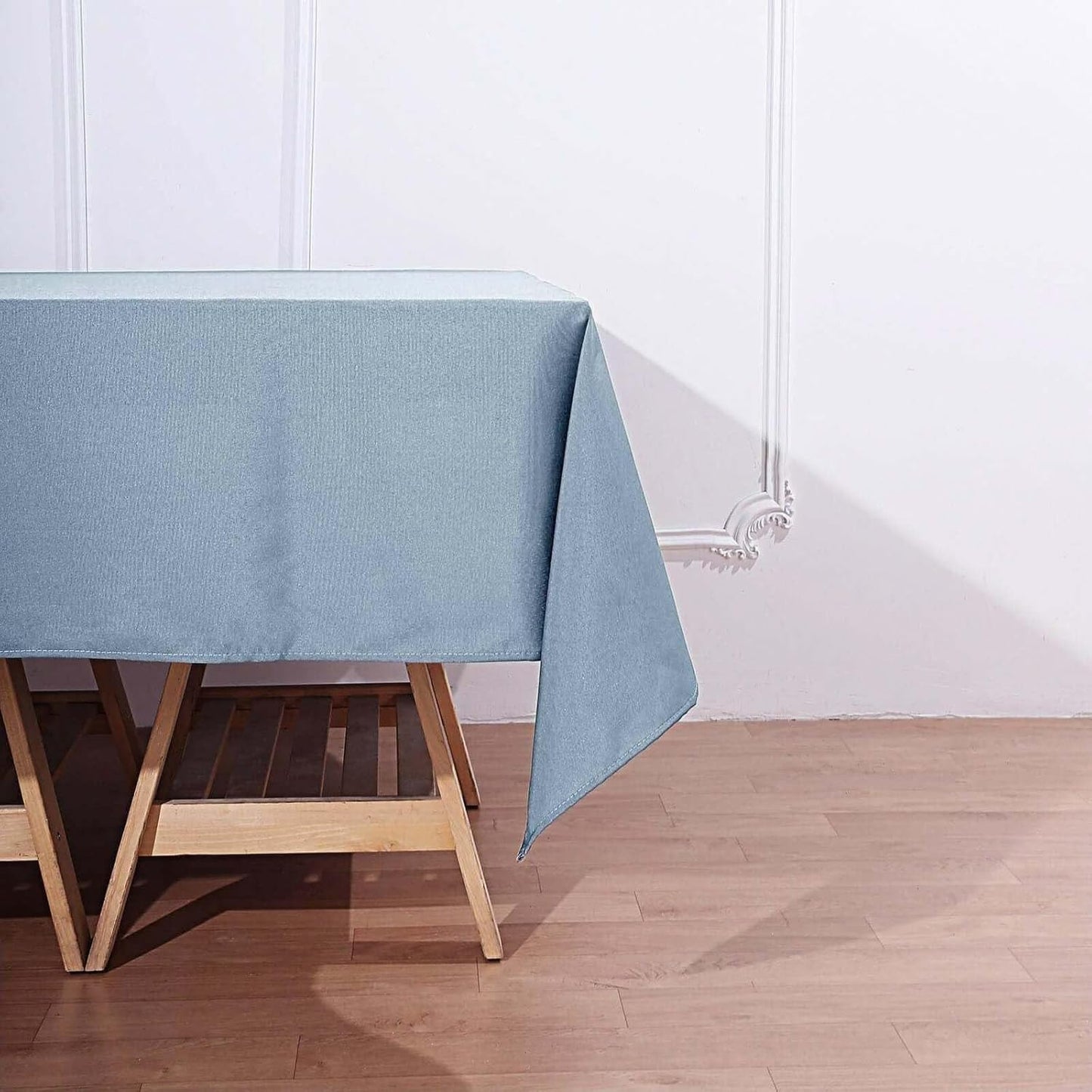 Efavormart 70" Square Linens Dusty Blue Wholesale Linens Polyester Square Linen Tablecloth for Wedding Banquet Party Restaurant