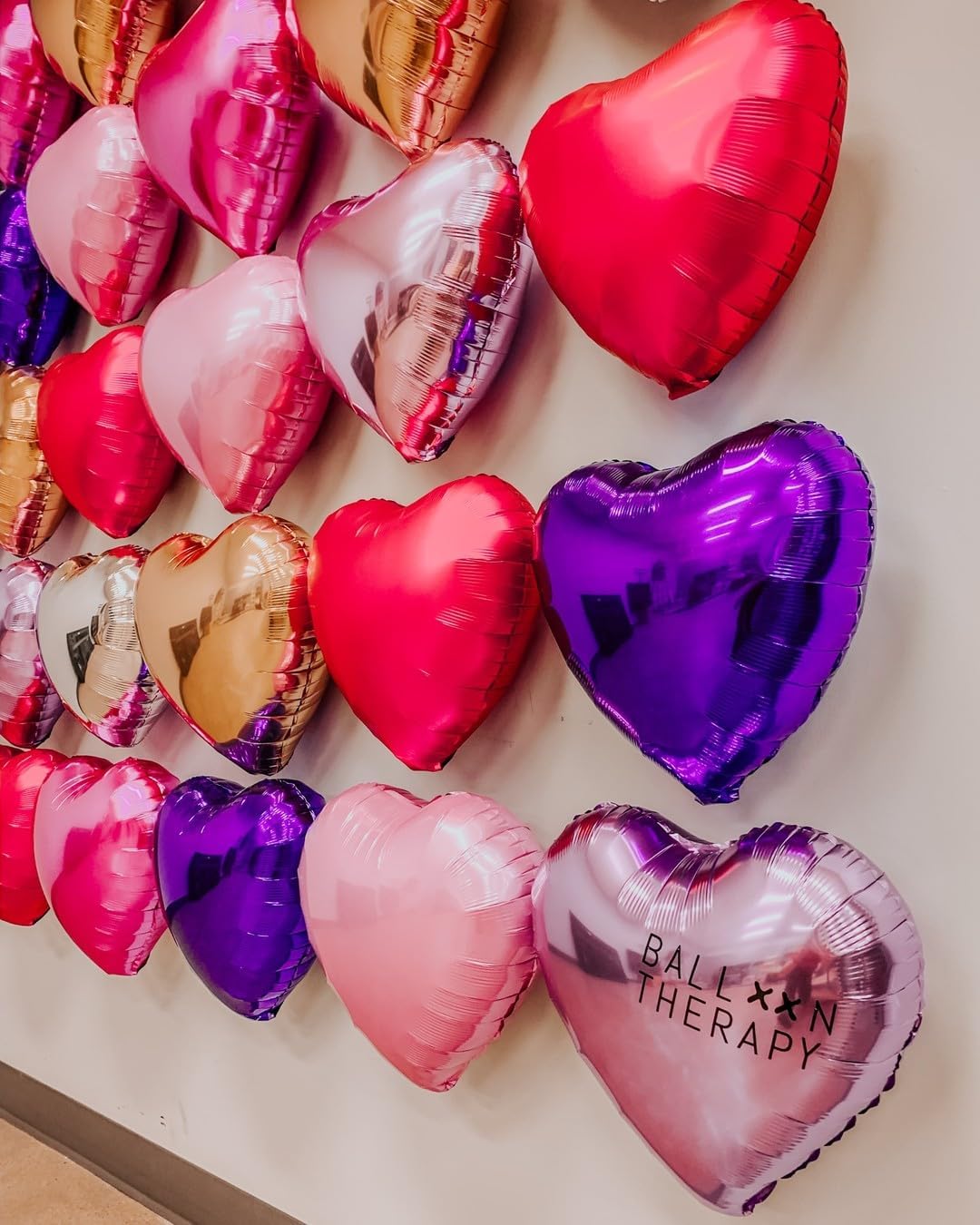 Pink Heart Shaped balloons Pack of 10,18 Inch Love Valentine Balloons Blue Heart Romantic Balloons For Valentines Day Propose Marriage Wedding Bridal Shower Engagement Party Decorations