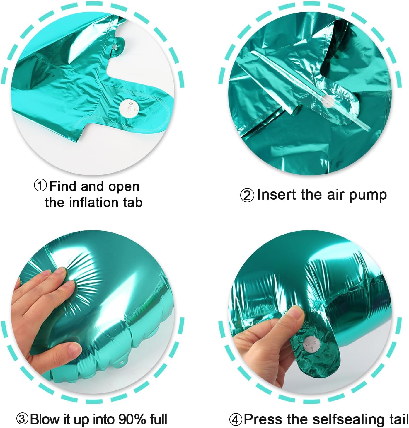 Teal Blue Helium Number Balloon 40 Inch, Giant Foil Teal Blue Number 0 Birthday Balloons, Large Numbers 10 20 30 40 50 60 70 80 90 100 2025, Party Celebration Supplies Decorations