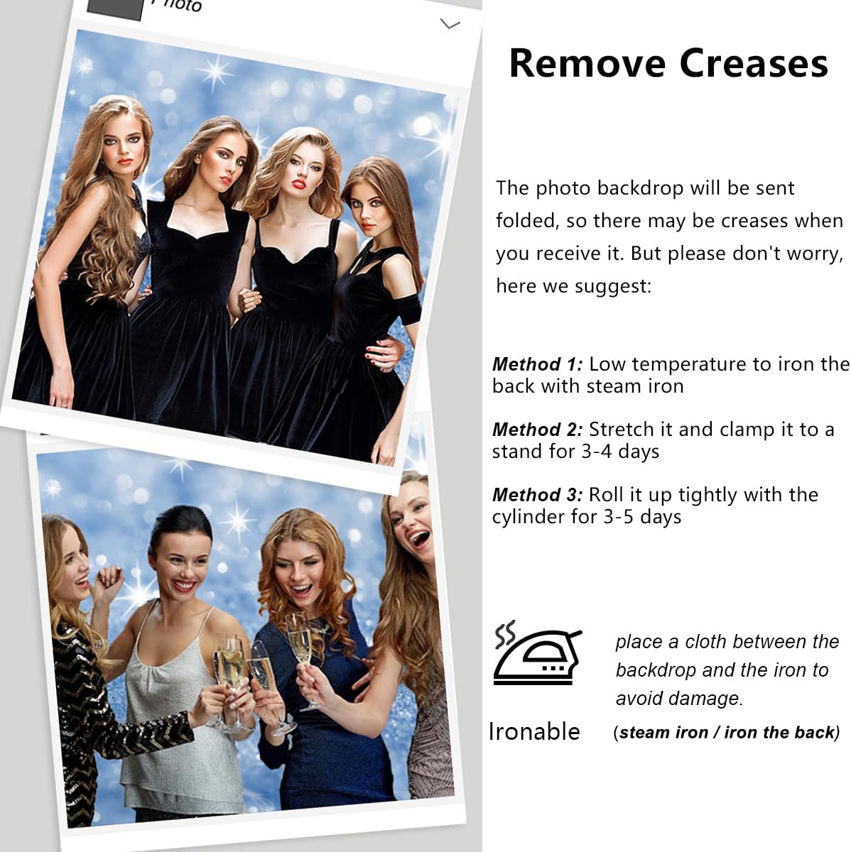 YongFoto Silver Blue Glitter Backdrop 5x3ft Silver Light Spots Blue Sequin Bokeh Photography Background Birthday Bridal Shower Wedding Photography Background Party Banner Portraits Photoshoot Props