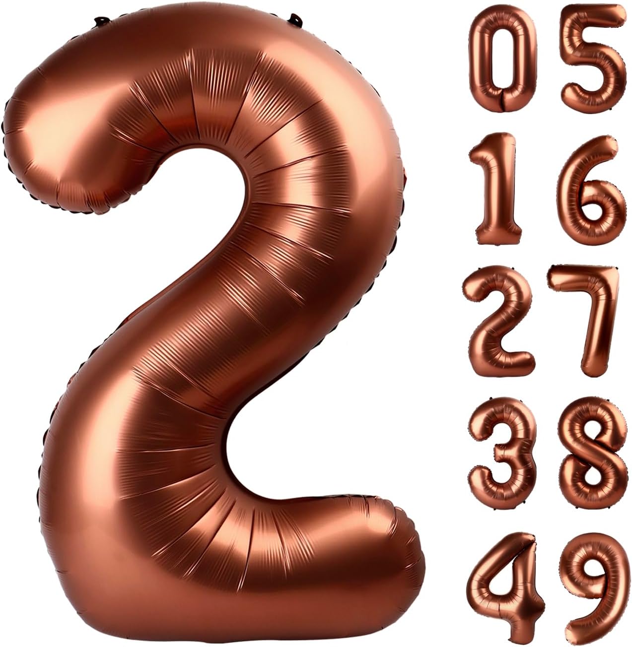 Coffee Brown number balloon 2026