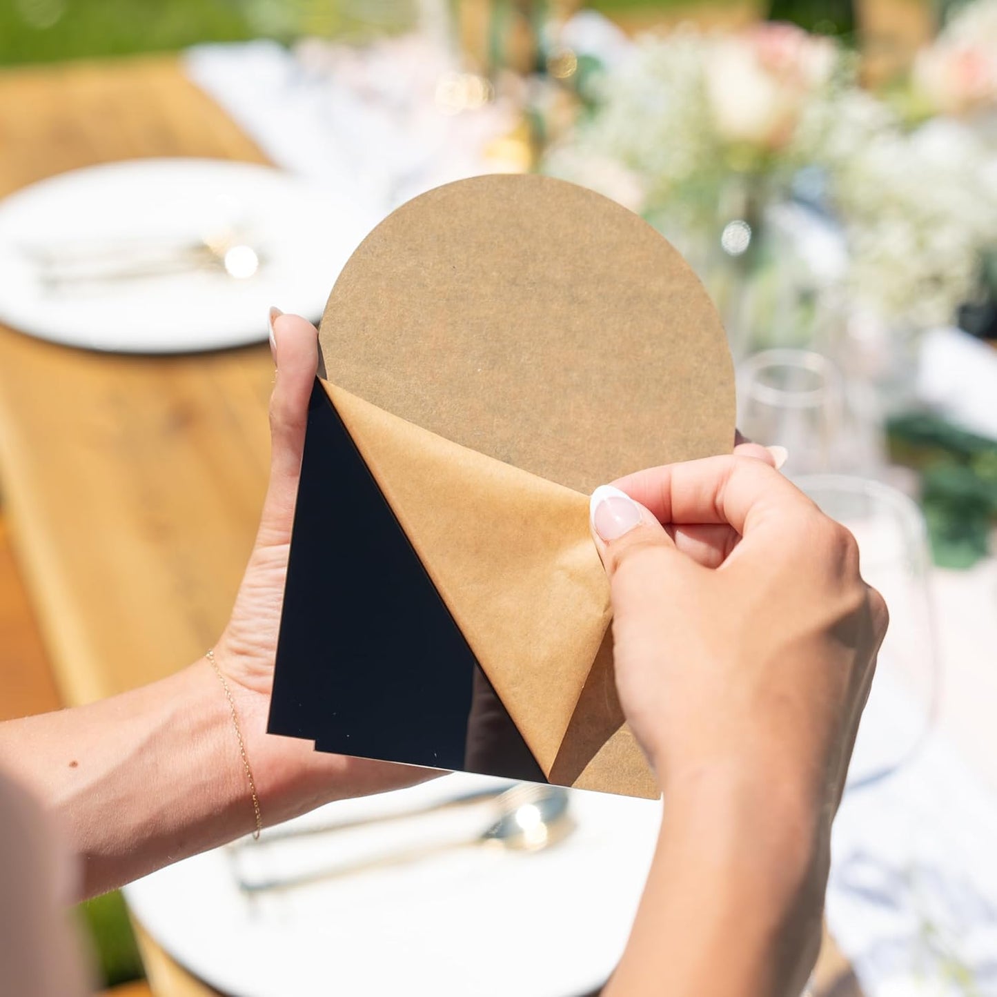 Black Arch Acrylic Table Numbers for Wedding Reception - 5" x 7" White Font Centerpiece Set with Holder Stands & Head Table Sign - Anniversary, Event, Party, Wedding set 1-10