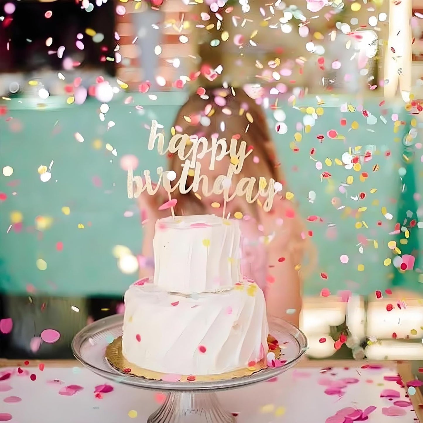 Orange Round Foil Confetti Beautiful Metallic Table Confetti for Fill balloons, Wedding,Birthday,Party,Festival Decoration(8000PCS)