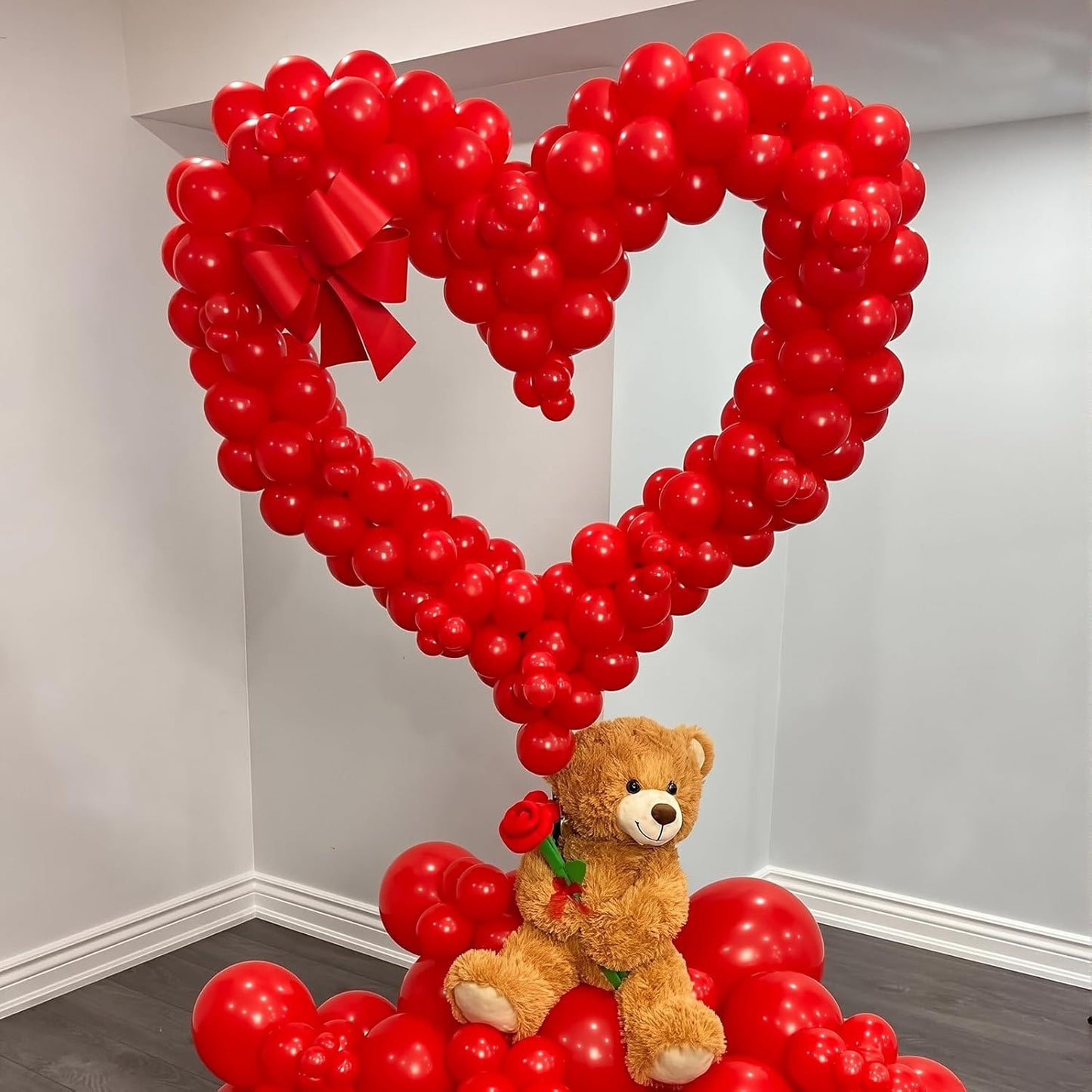 125 pcs Red 5 Inch Balloons,Small Balloons for Balloon Garland or Balloon Arch as Party Decorations, Birthday Decorations, Anniversary Party Decoration