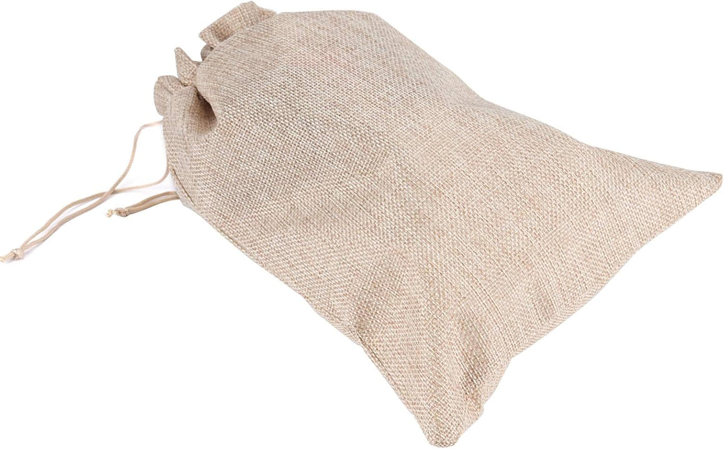 ZOENHOU 30 Packs 8 x 12 Inch Large Burlap Bags with Drawstring, Durable Jute Drawstring Bags, Dustproof Burlap Sacks for Favors Party DIY Craft