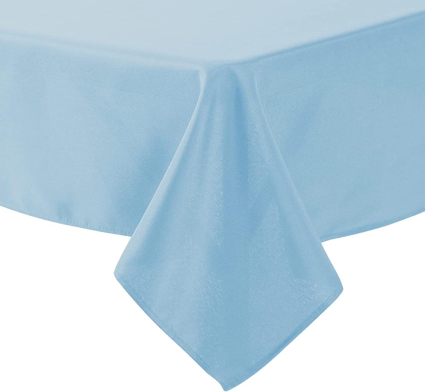 Cupuamon Square Tablecloth 52x52 inch Washable Polyester Fabric Table Cloth for Wedding Party Dining Banquet Decoration（52x52,Blue Mist）