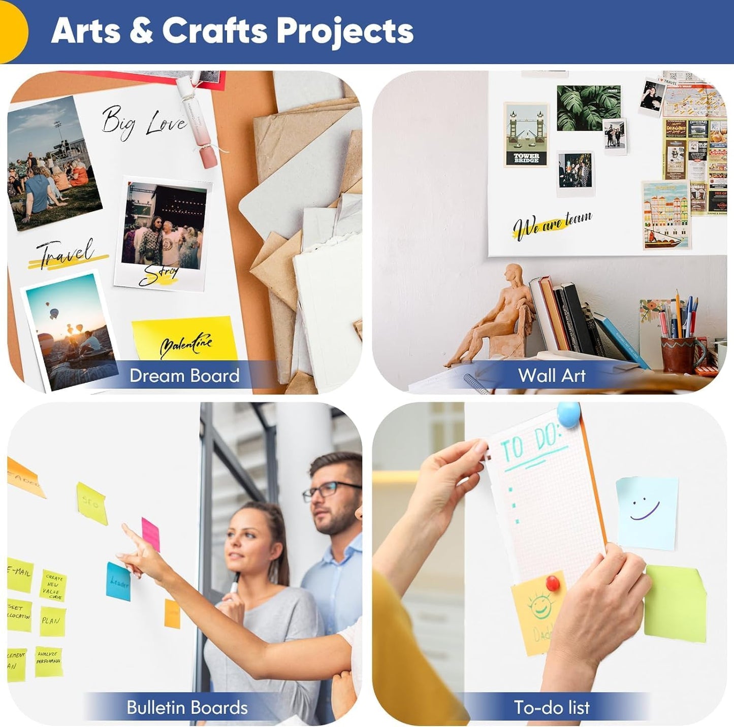 Vanhench White Wrapping Paper Roll 39"×1200" (100FT), Bulletin Board Paper, Arts & Crafts, Bouquet Flower Paper, Painting Drawing Paint Easel Poster Chart Paper, Classroom Art Supplies 70GSM 50LB