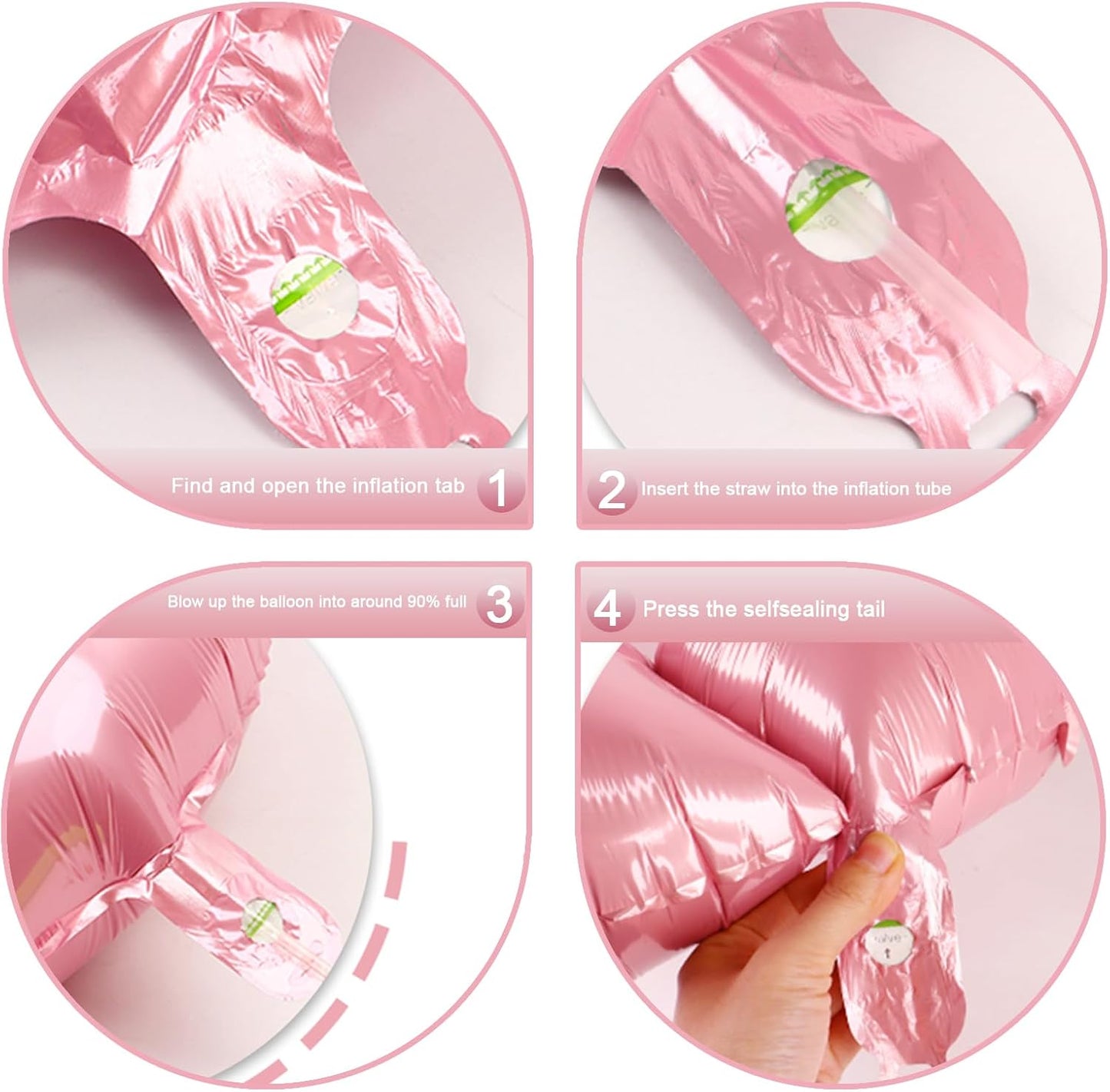 Pearlescent Pink Number 1 Balloon 40 inch, Number 1 Birthday Balloons for Boy Girl, Pearl Pink Foil One Balloon for 1st 10 11 12 16 18 Birthday Party, Anniversary Celebration Numbers Decorations