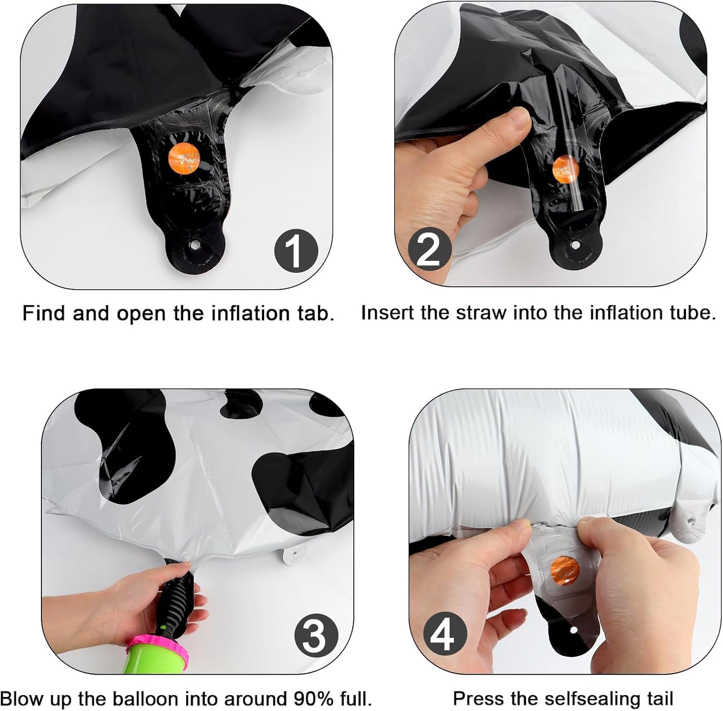 Cow Print Number Balloon Birthday Decorations, 40 inch Number balloon 0-9(Zero-Nine), Cow Balloon for Farm Birthday Party Supplies, Cow Themed birthday party Decorations (Number 6)