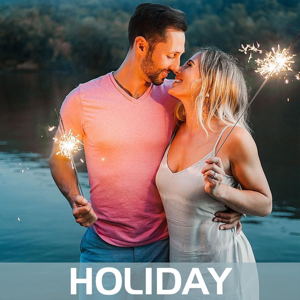 12-inch 100 Pieces Sparklers Wedding Send-Off,Suitable for Celebratory Holidays Such as Easter,Wedding Favors,Holiday Revelry and More（3-5 Days Deliveried） (12-inch 100 Pieces)