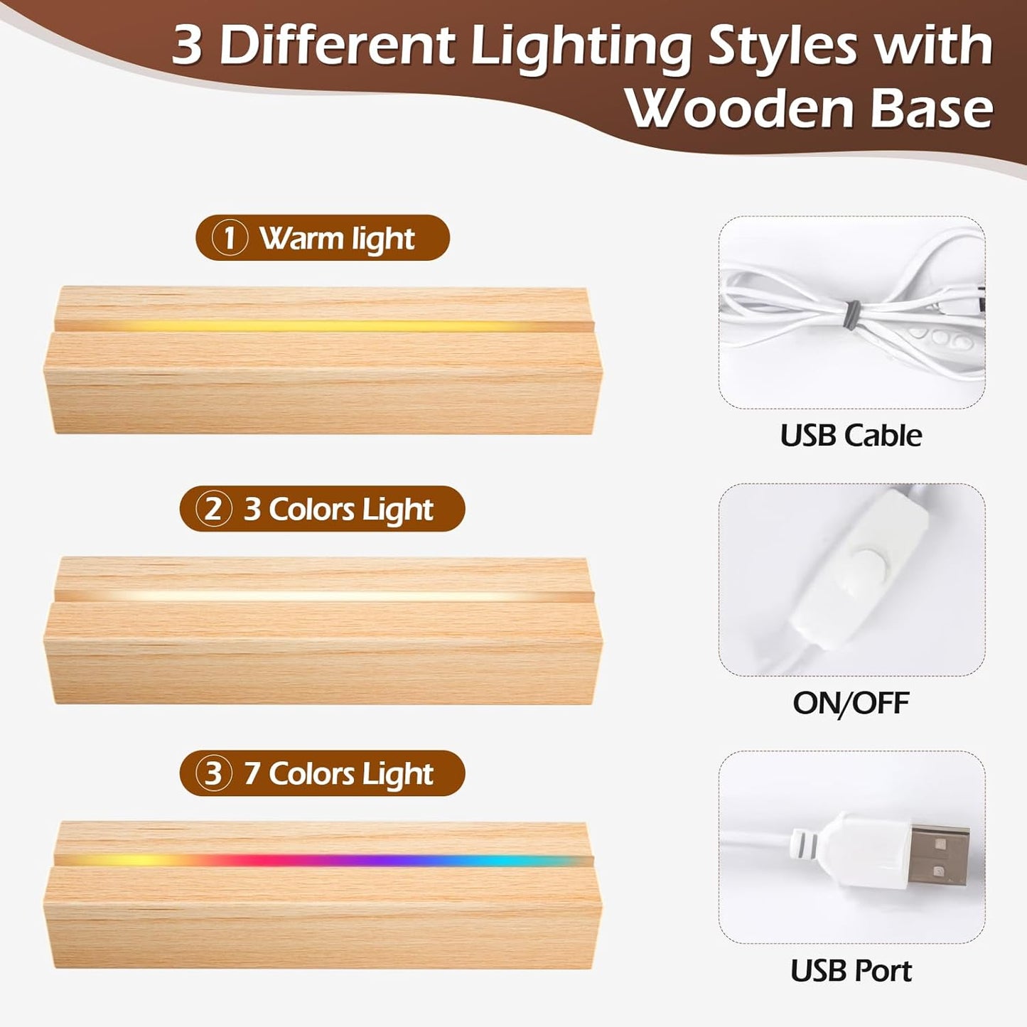 Custom Picture Frames with Photo, Personalized Photo Frame with Night Light, Customized Picture Frame, Personalized Christmas Photo Gifts for Women, Men, Him, Her, Couple, Boyfriend, Girl Friend