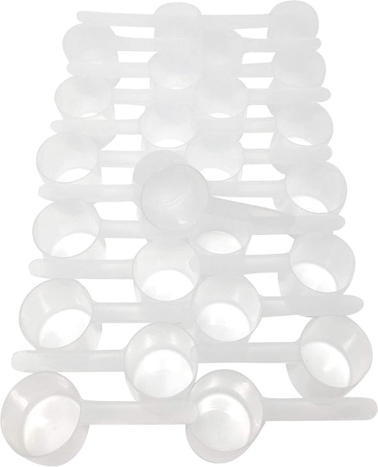 70 mL (2.37 Oz. | 4.73 Tablespoon) Long Handle Scoop for Measuring Coffee, Pet Food, Grains, Protein, Spices and Other Dry Goods (Pack of 25)