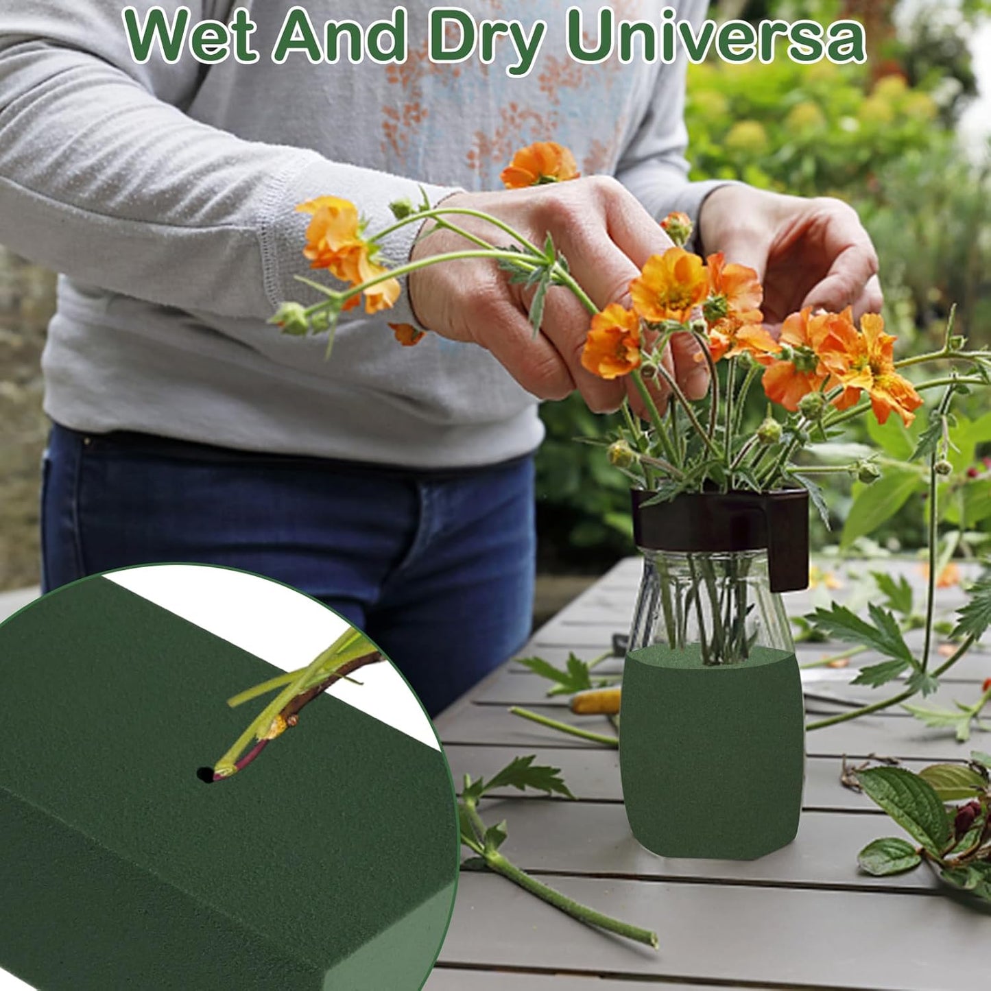 CANIPHA 30Pieces Floral Foam Blocks, Green Floral Foam for Flower Arrangements, Flower Foam Blocks Florist Foam Dry Foam Plant Foam Wet Foam for Artificial Flowers, (5.5 X 3.2 X 1.8 Inches)