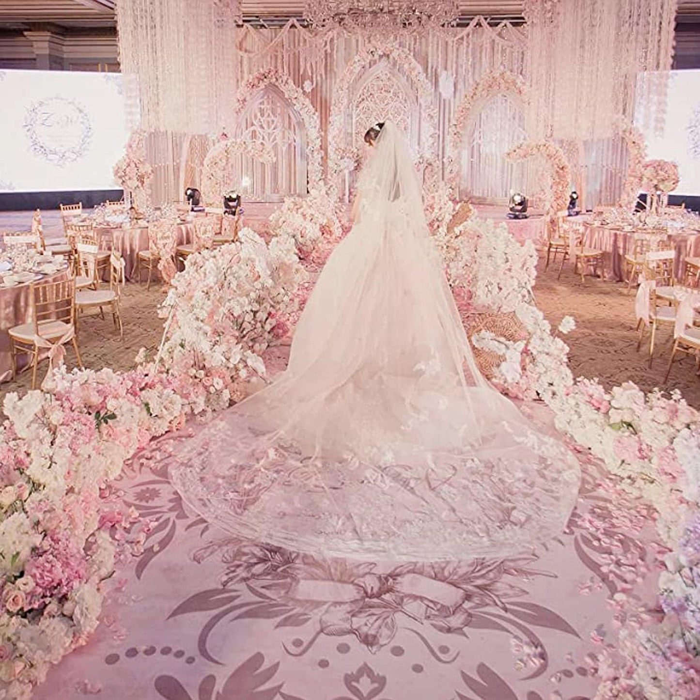 ocharzy 1000pcs Separated Champagne Like Pink, Rose Petals for Romantic Night,Wedding,Proposal Anniversary Flower Decorations