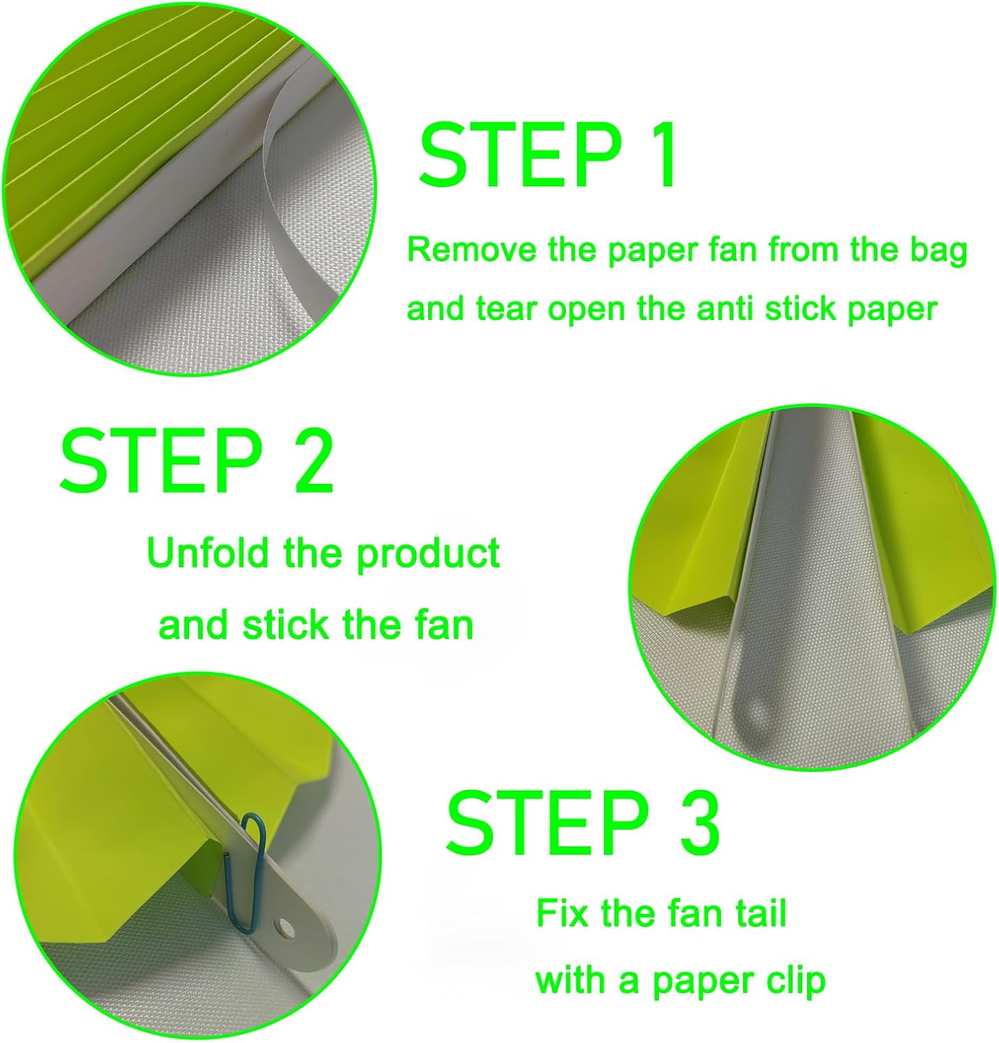 Green Graduation Party Decor,Tropical Party Decorations,Emerald Green Party Decorations,Hawaiian Themed Party Decorations,8in Hanging Paper Fans 30 Color DIY Set (Clear Green)