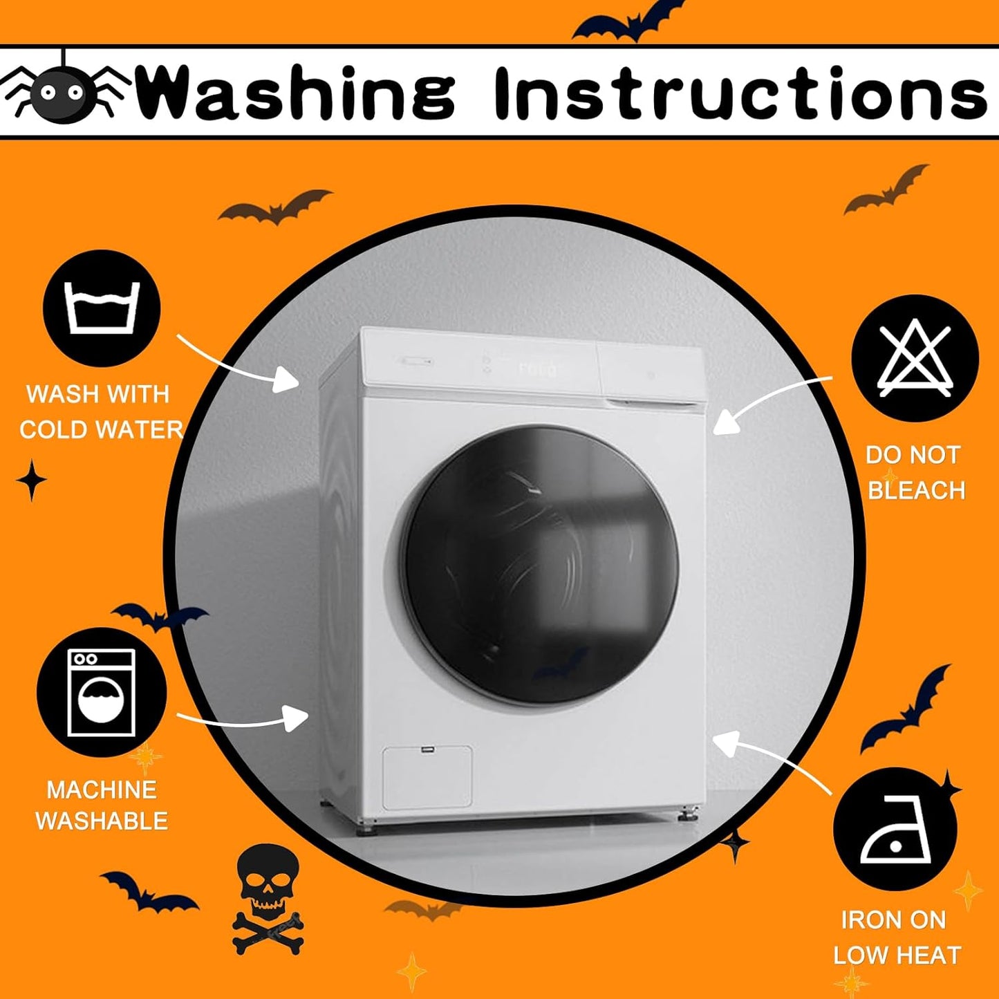 Hiasan Pumpkin Orange Rectangle Tablecloth - Waterproof Washable Polyester Fabric Table Cloth for Buffect Dining Birthday Party Wedding, 70 x 120 Inch