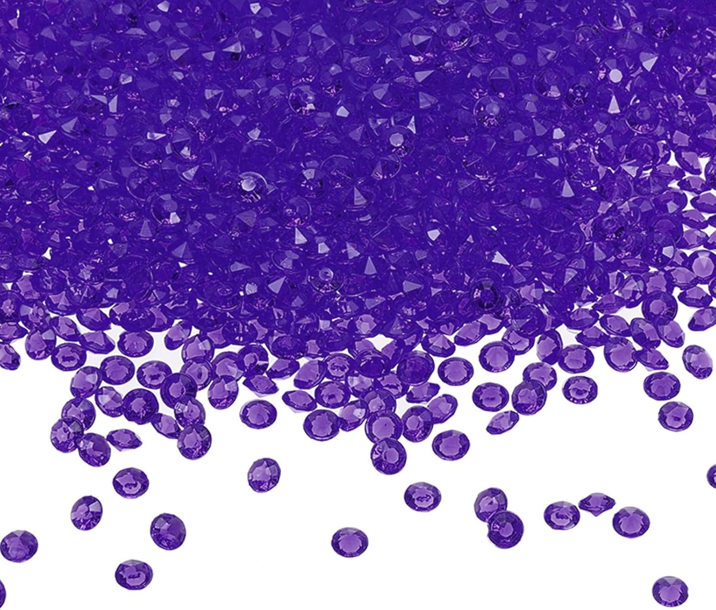 PATIKIL 10000 Pcs Wedding Table Scatter Confetti Crystals 4.5mm Acrylic Diamonds Vase Fillers Gems for Table Centerpiece Decorations Party Vase Beads, Dark Purple