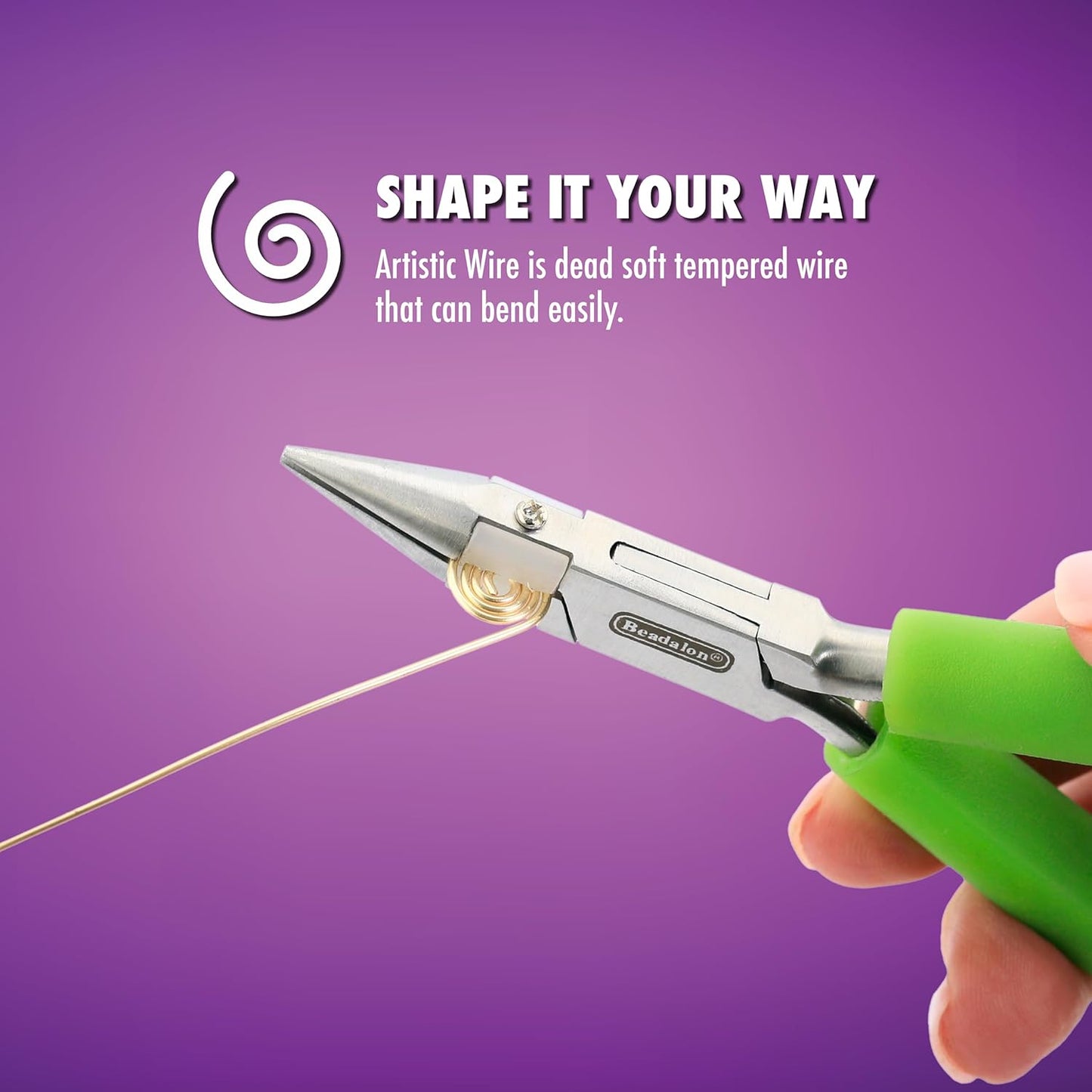 Artistic Wire, 24 Gauge Silver Plated Tarnish Resistant Colored Copper Craft Wire, Gold Color, 15 yd