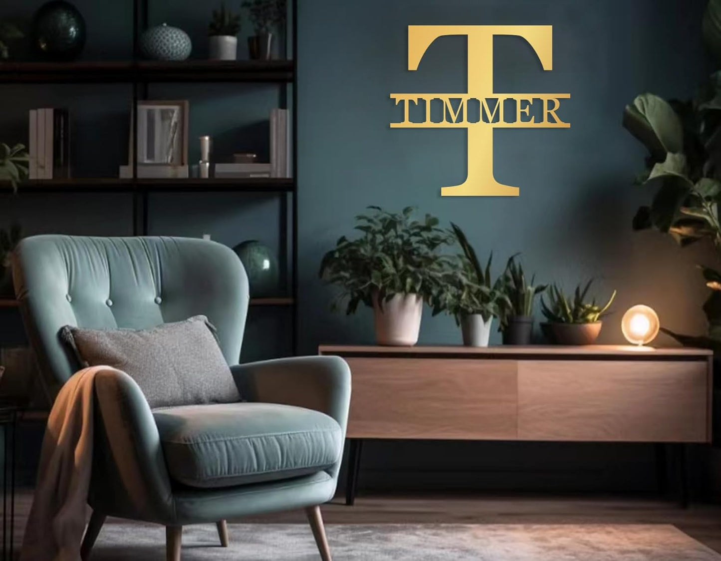 Personalized Metal Name Signs, Last Name Signs for Home, Custom Split Letter Names Sign, Initial Letter Wall Decor, Large Wall Decor, Anniversaries Wedding Present