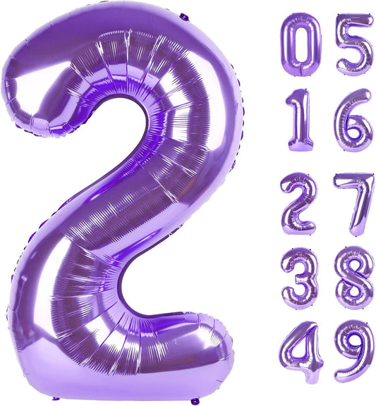 Purple number balloon 2026