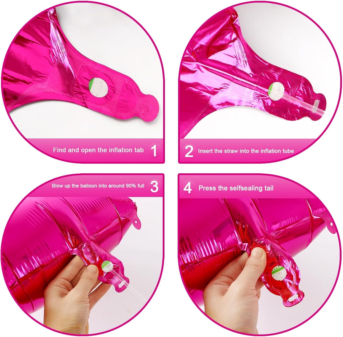 Hot Pink 40 Inch 0 Number Balloons, 0 Decorations for 10 20 30 40 50 60 70 80 90 100Birthday, Foil Giant Birthday Graduations Anniversary Party Balloons