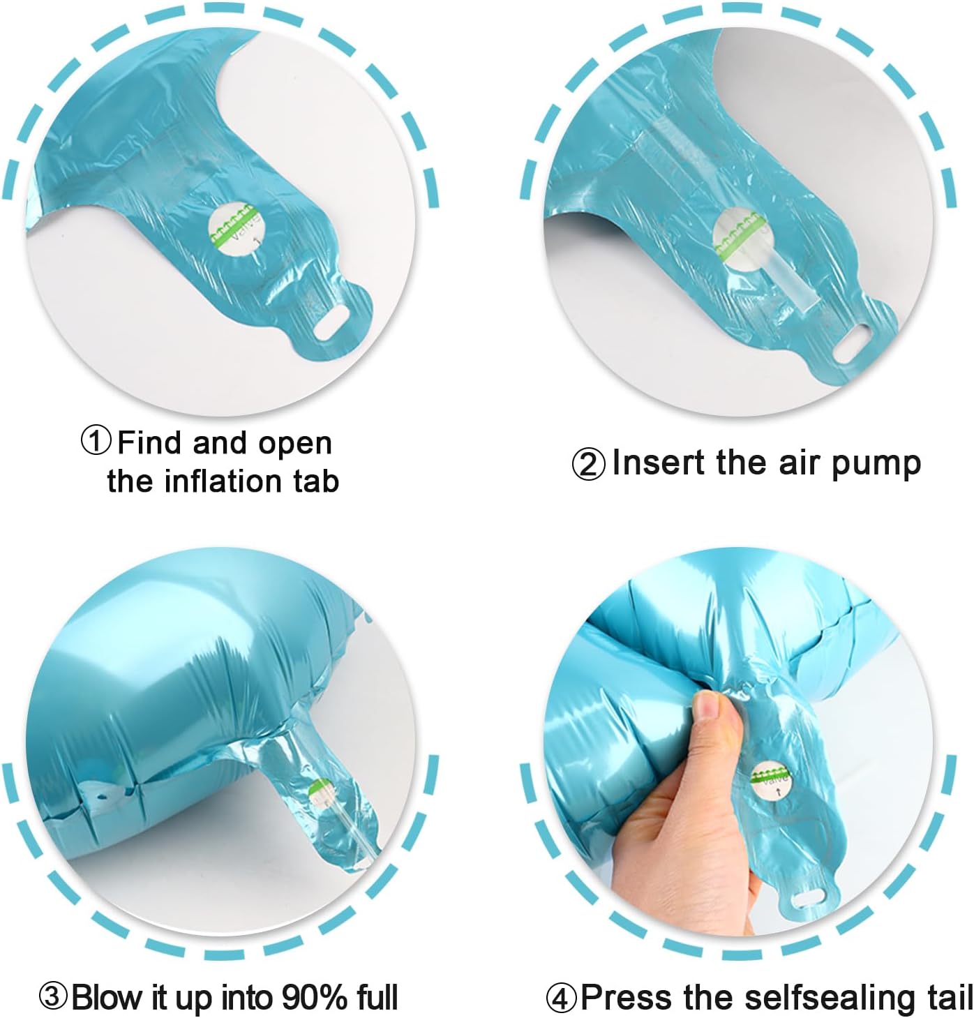 Pearl Blue 2 Number Balloon, 40 Inch Number 2 Balloon Birthday Decoration, Number 2 Helium Balloon 12 20 22 23 24 26 28 42 Celebration, Boy Girl Baby Anniversary Party Graduations Supplies Decorations