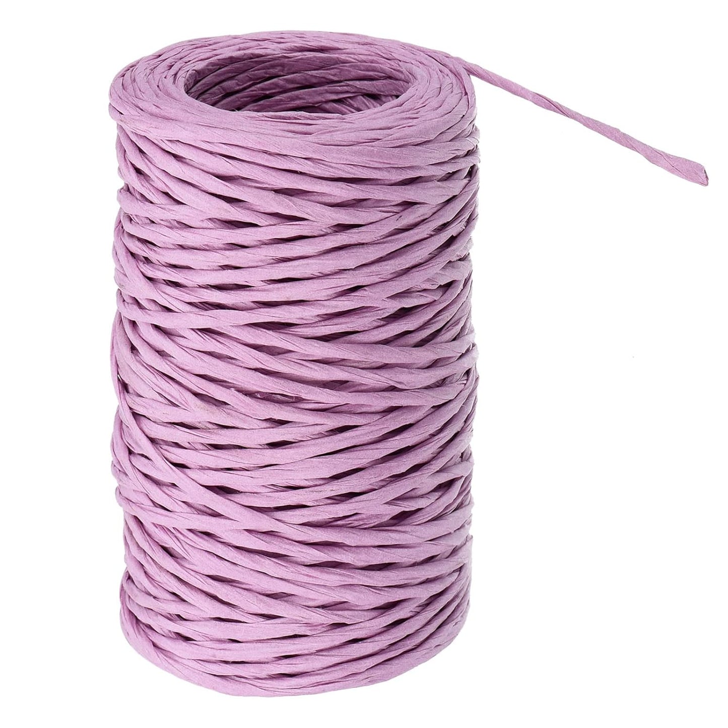 PATIKIL 164 Feet Floral Bind Wire Wrap Twine, 2mm Florist Wire Iron Wire Paper Covered Vine Wrapping Binding Wire for Flower Bouquets, Purple