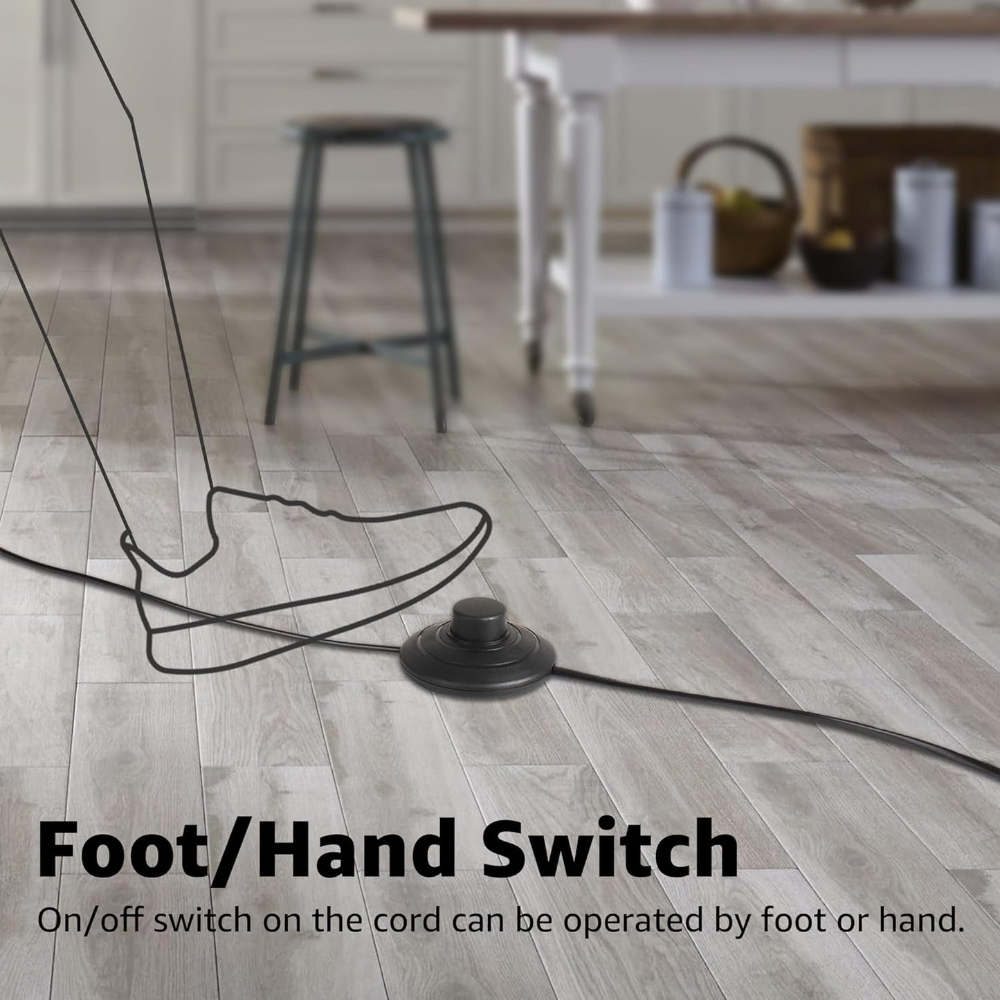 SUNVIE 4 Pack Up Lights, 5W Uplighting Indoor Uplights with 2700K GU10 Bulbs, Uplighting Indoor Spot Lights for Home Plant Picture, 5.9 FT Plug Cord & Foot Switch