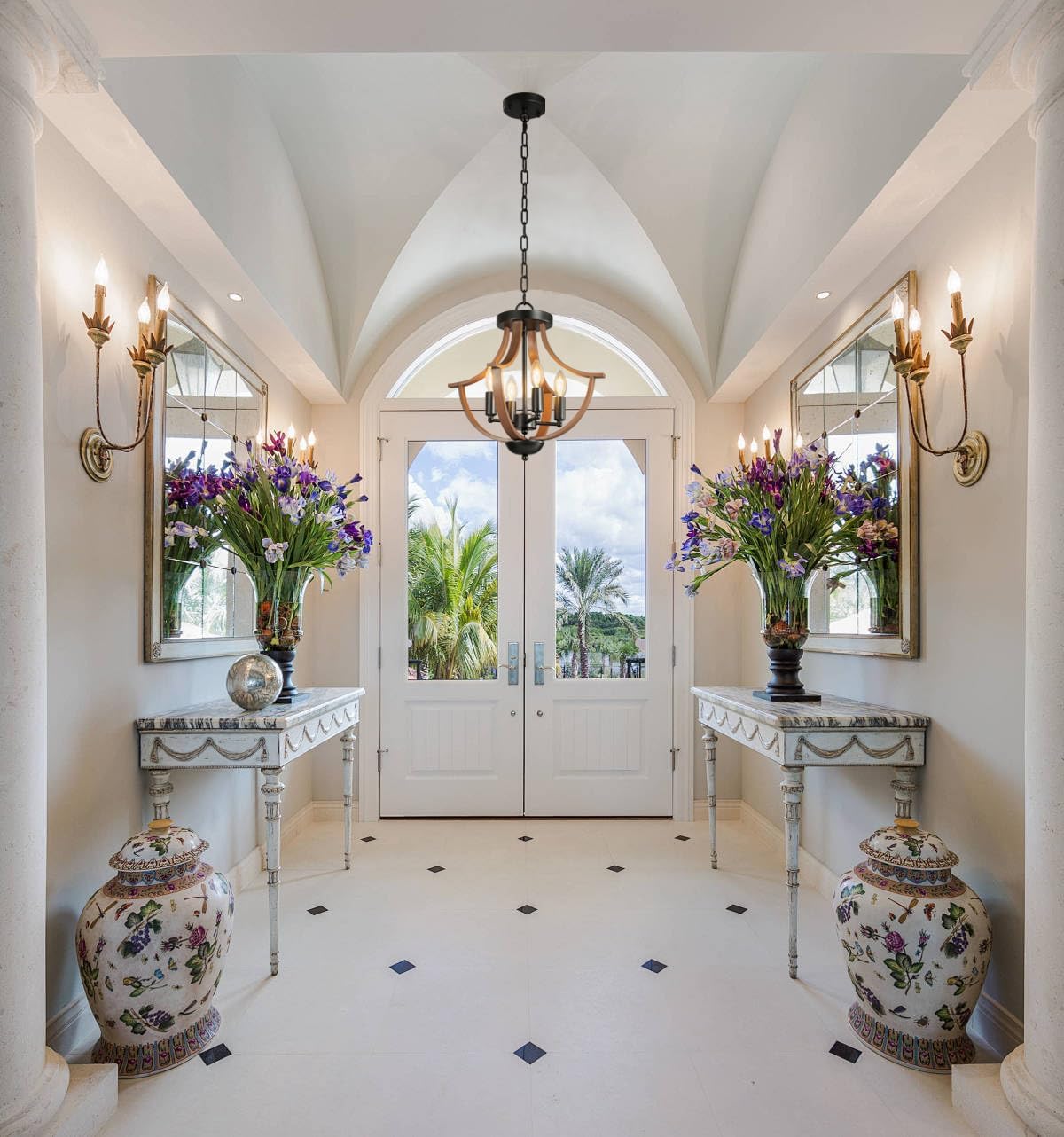 Farmhouse Chandelier,4-Light Modern Hanging Pendant Lighting,Rustic Vintage Ceiling Chandelier Light Fixture for Hallway Foyer Dining Room Entryway Kitchen Island Bedroom