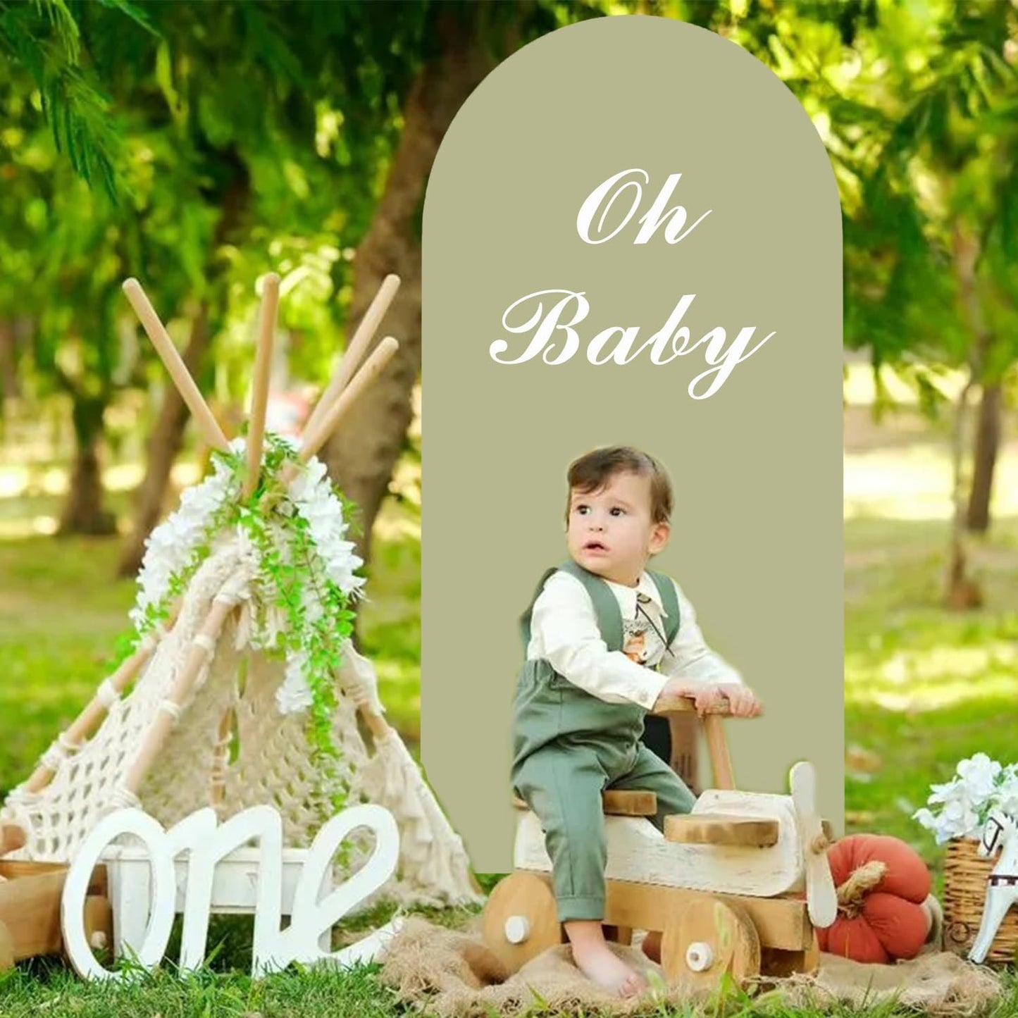 Sage Arch Cover Green Wedding Arch Stand Covers 6FT Arched Backdrop Cover Spandex Arch Covers Stretchy Backdrop for Arch Wall Panels Chiara Back Drop Cover Baby Shower Party Decorations