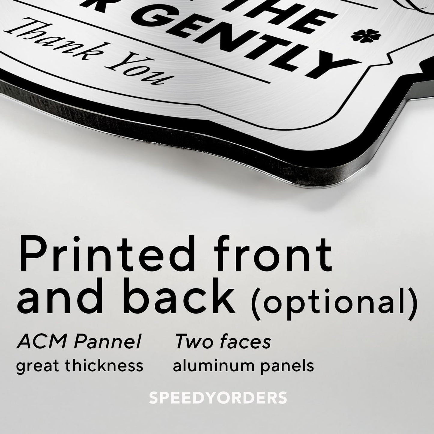 Custom Decorative Outdoor Signs, Personalized Aluminum, Custom Driveway, Waterproof Sign Made in USA, Silver 24x18 In