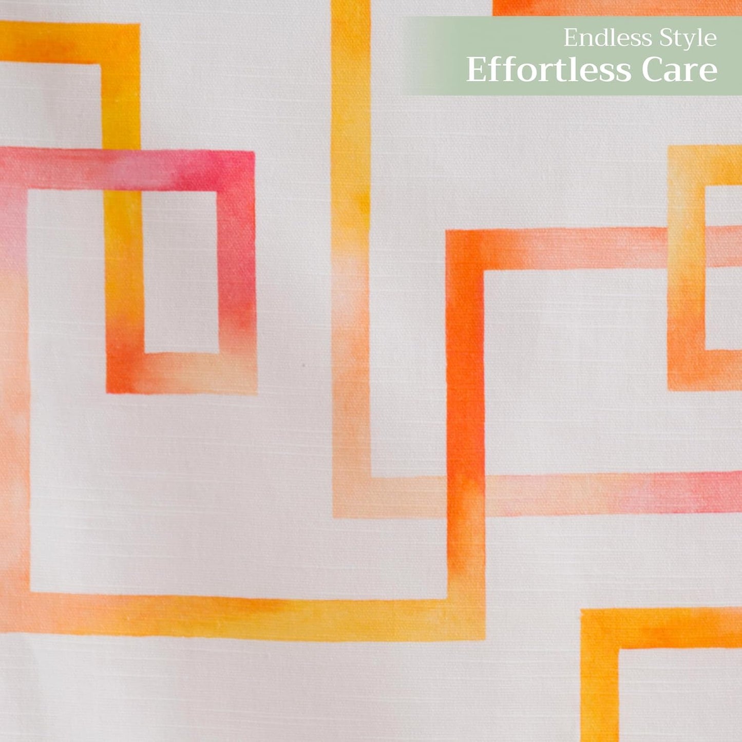 Maison d' Hermine Table Runner 100% Cotton Single Layer Table Runners 108 inches Long Decorative for Home Kitchen Dining Party Wedding Bridal Shower Spring Summer (Summer Maze, 14.50" x 108")