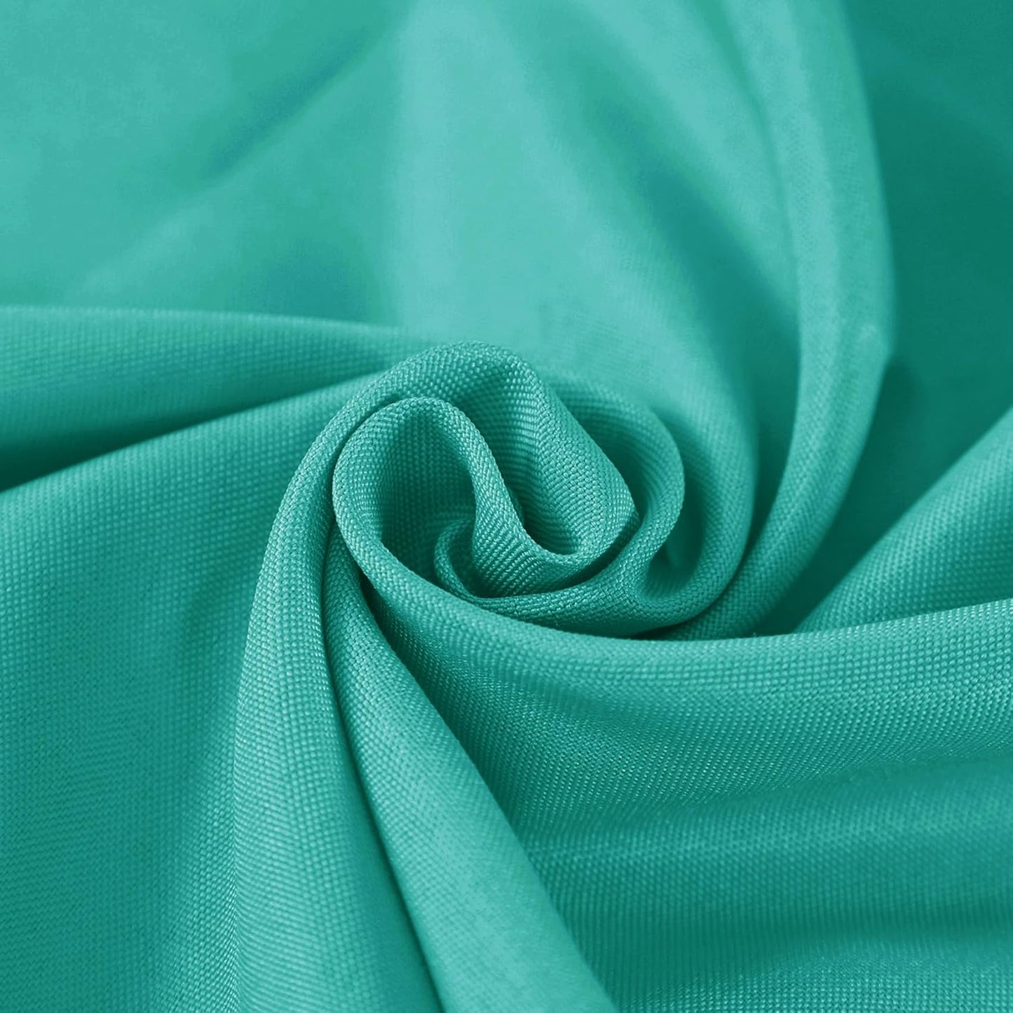 Fokitut 2 Pack Waterproof Round Tablecloth, 108 Inch, Stain Resistant and Wrinkle Polyester Table Cloth, Fabric Table Cover for Kitchen Dining, Wedding, Party, Holiday Dinner-Turquoise